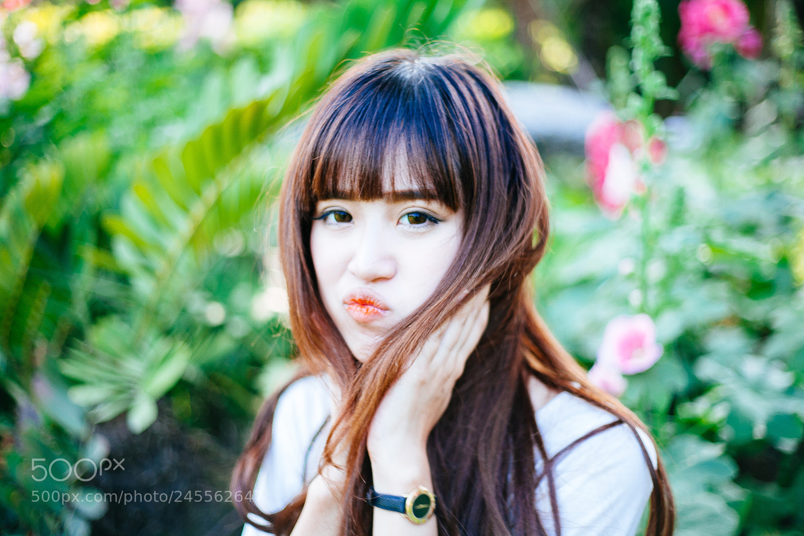 Canon EOS 5D sample photo. Cute & fluffy hair girl #2 photography