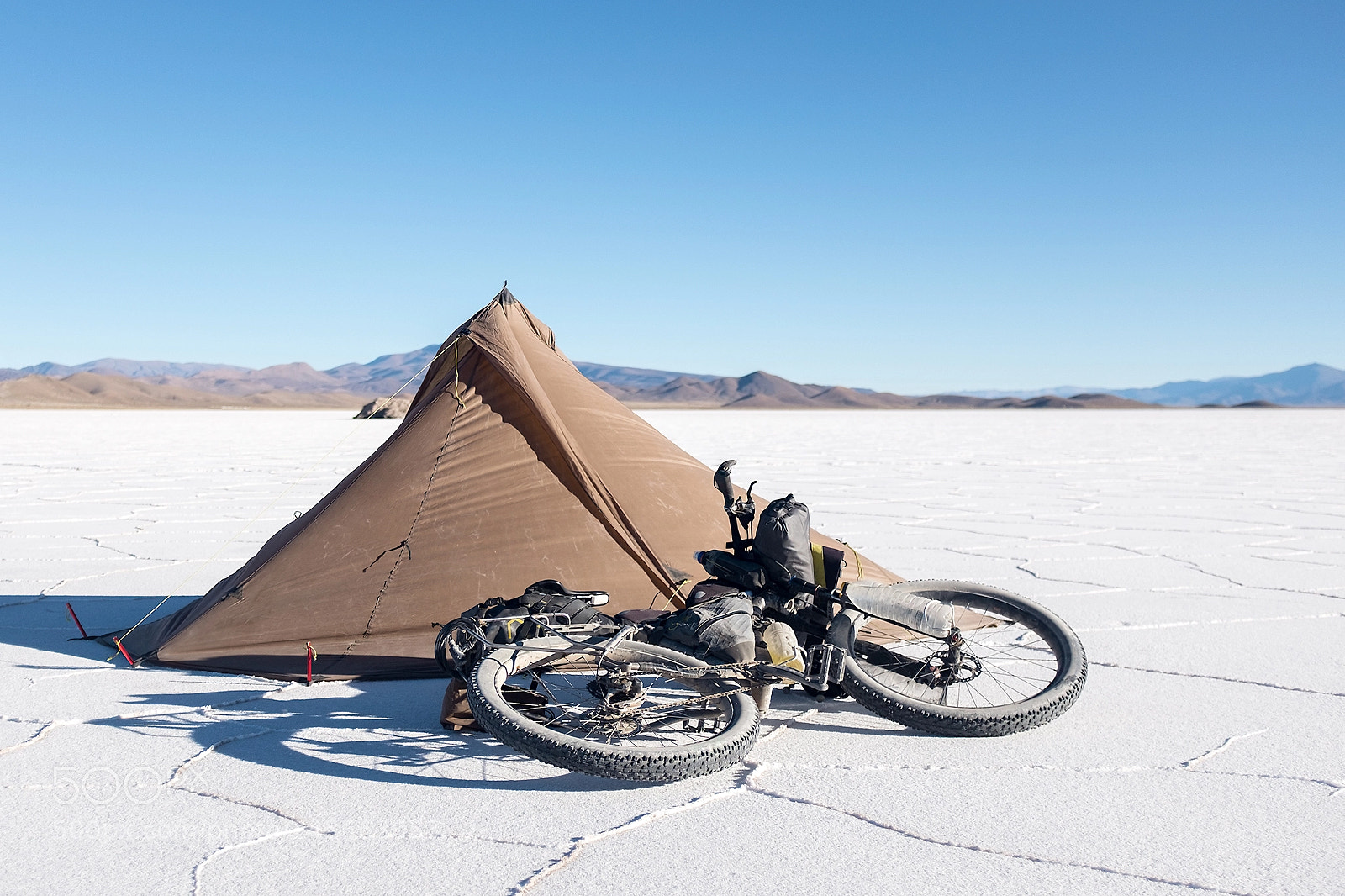 Fujifilm X100T sample photo. Camping at salinas grandes photography