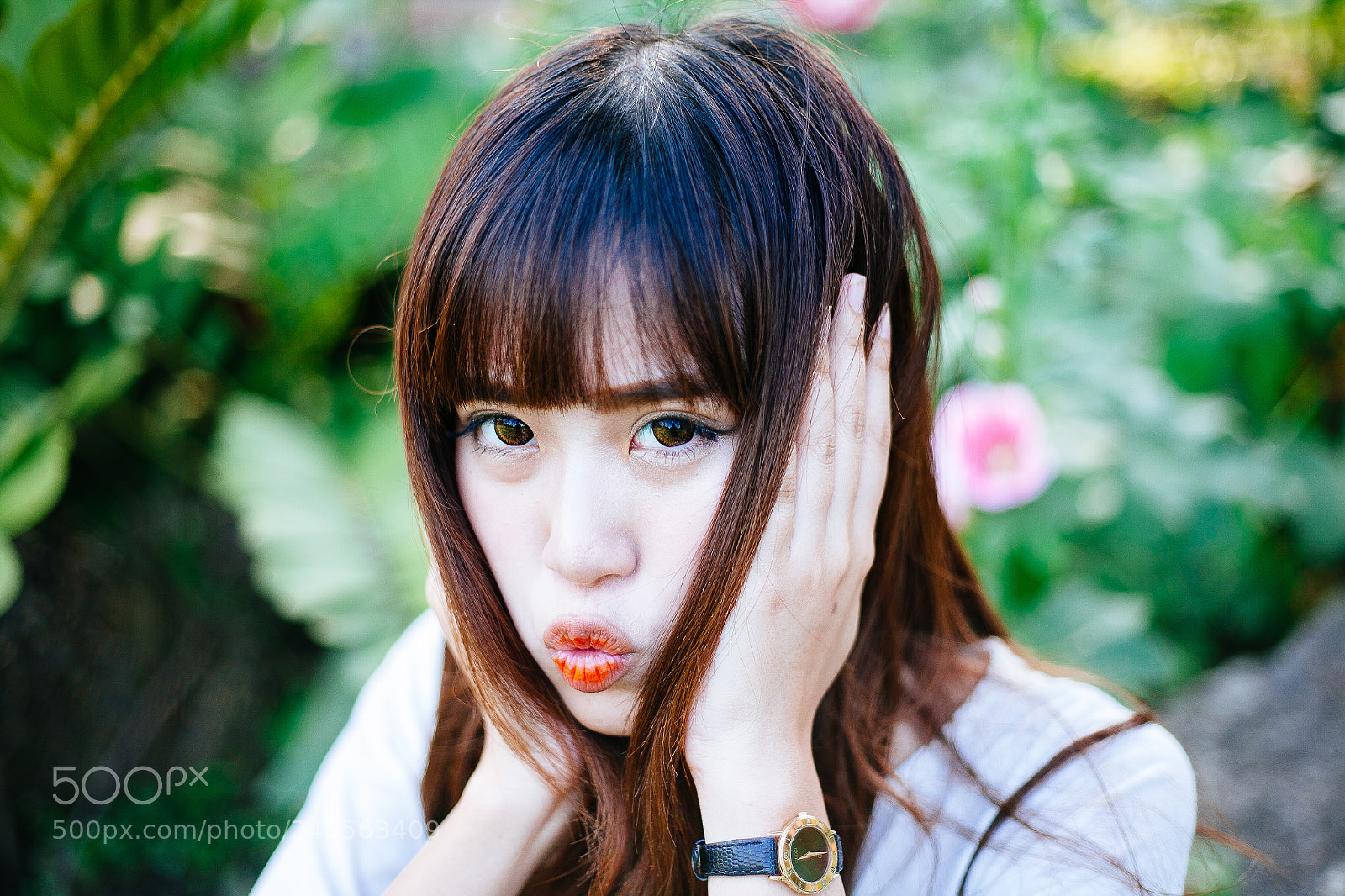 Canon EOS 5D sample photo. Cute & fluffy hair girl #6 photography