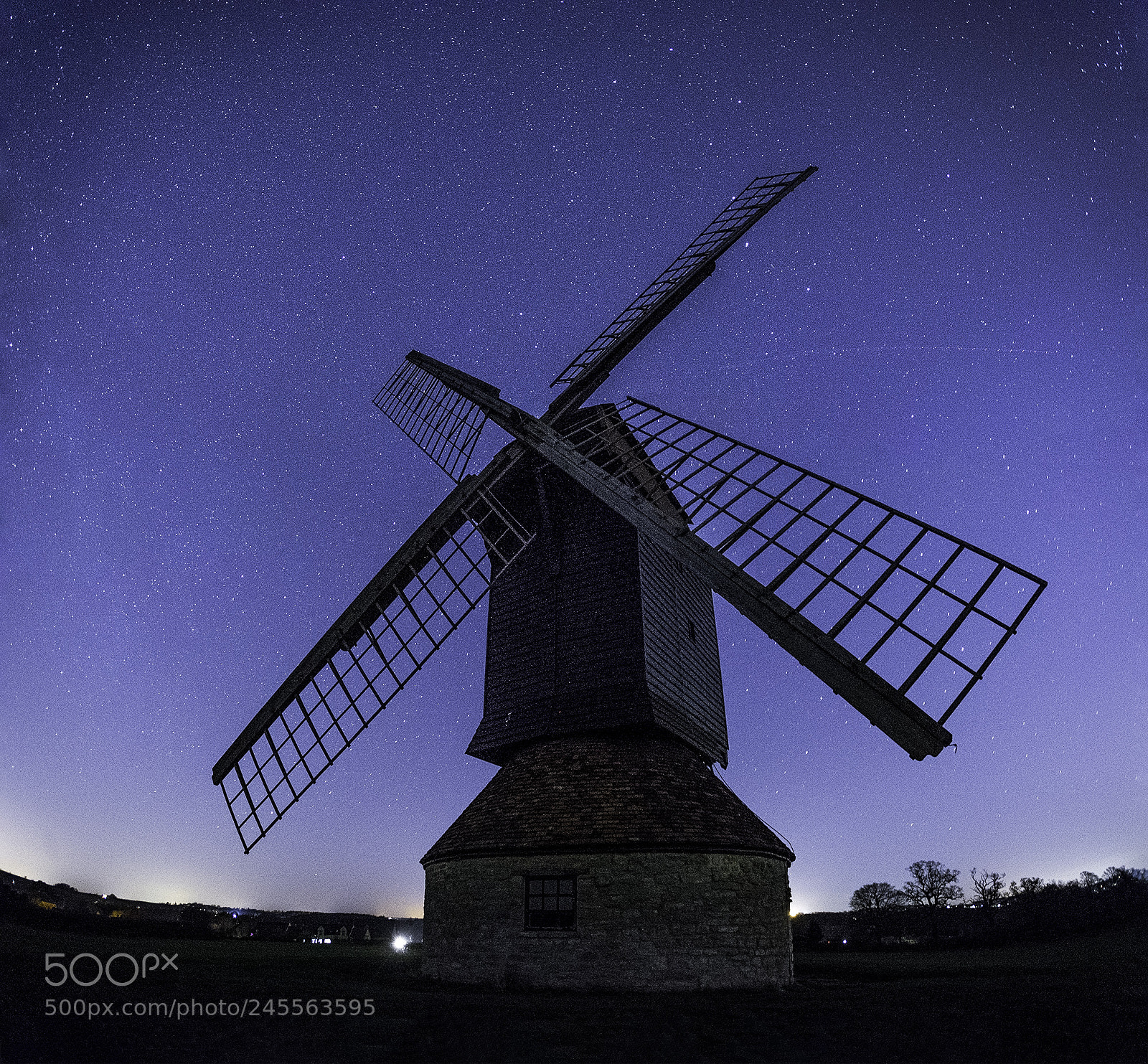Nikon D7100 sample photo. Starry windmill photography