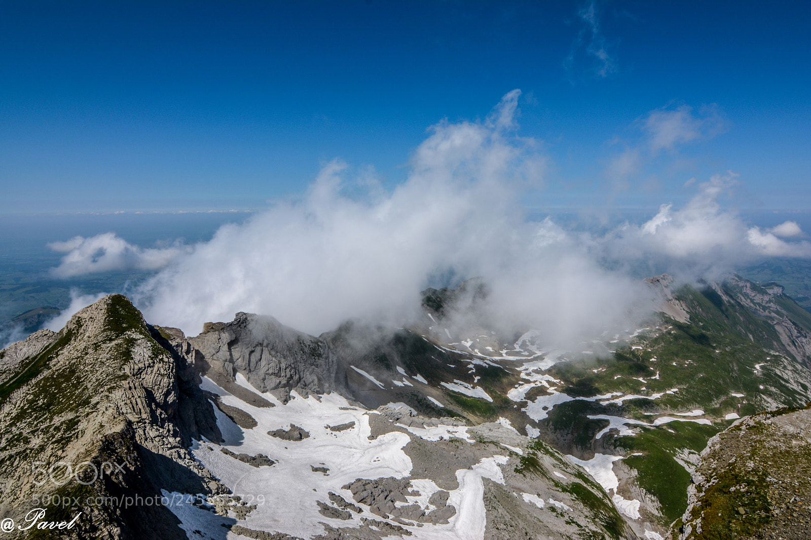 Nikon D5200 sample photo. Alps under clouds photography
