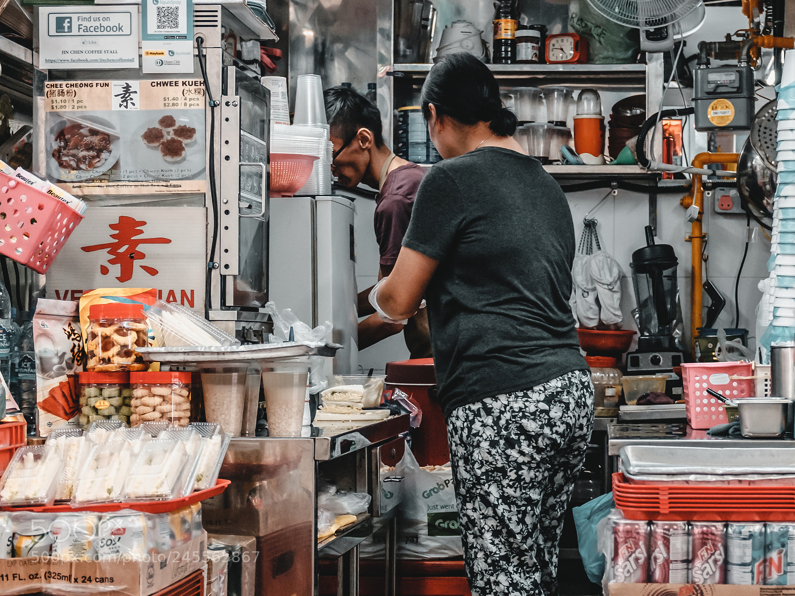 Fujifilm X100T sample photo. Coffee shop in singapore photography