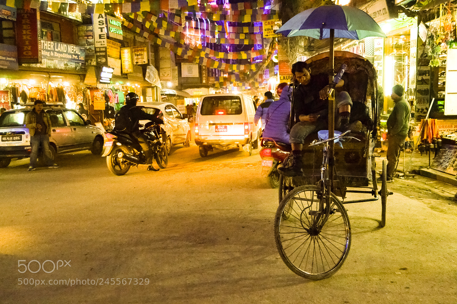 Nikon D3100 sample photo. Thamel bazaar photography