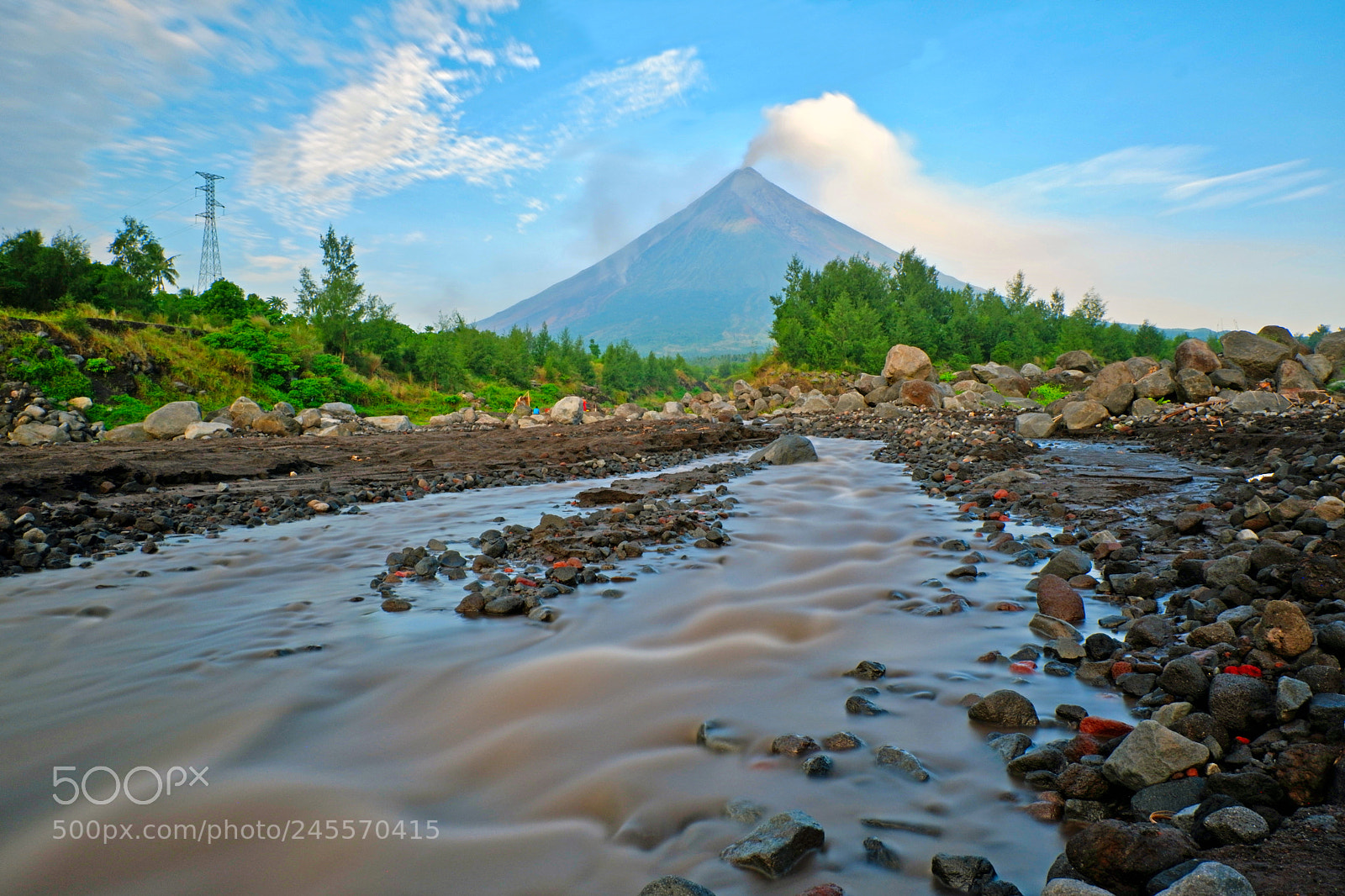 Fujifilm X-A3 sample photo. Mayon volcano today photography