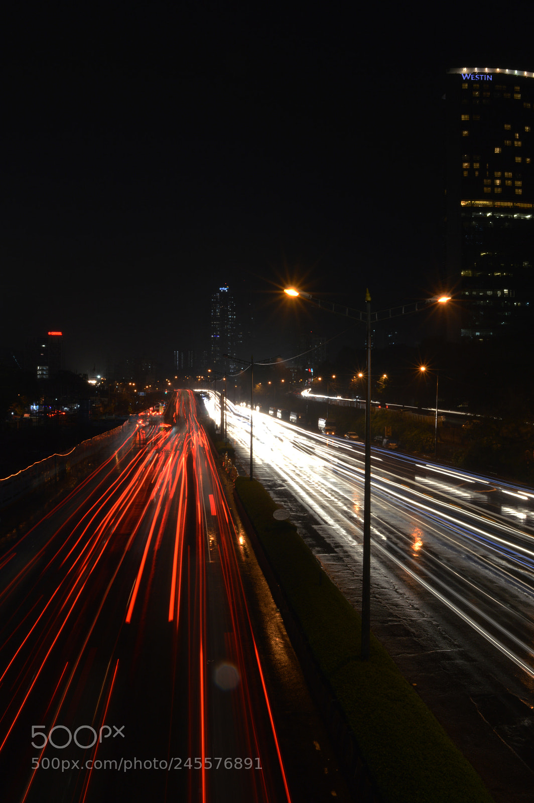 Nikon D3200 sample photo. River of lights photography