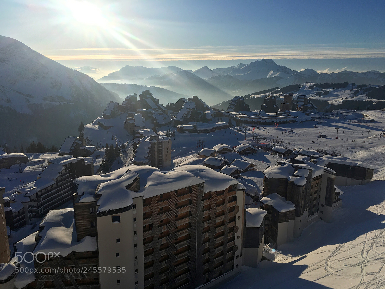 Apple iPhone SE sample photo. Avoriaz - view from photography