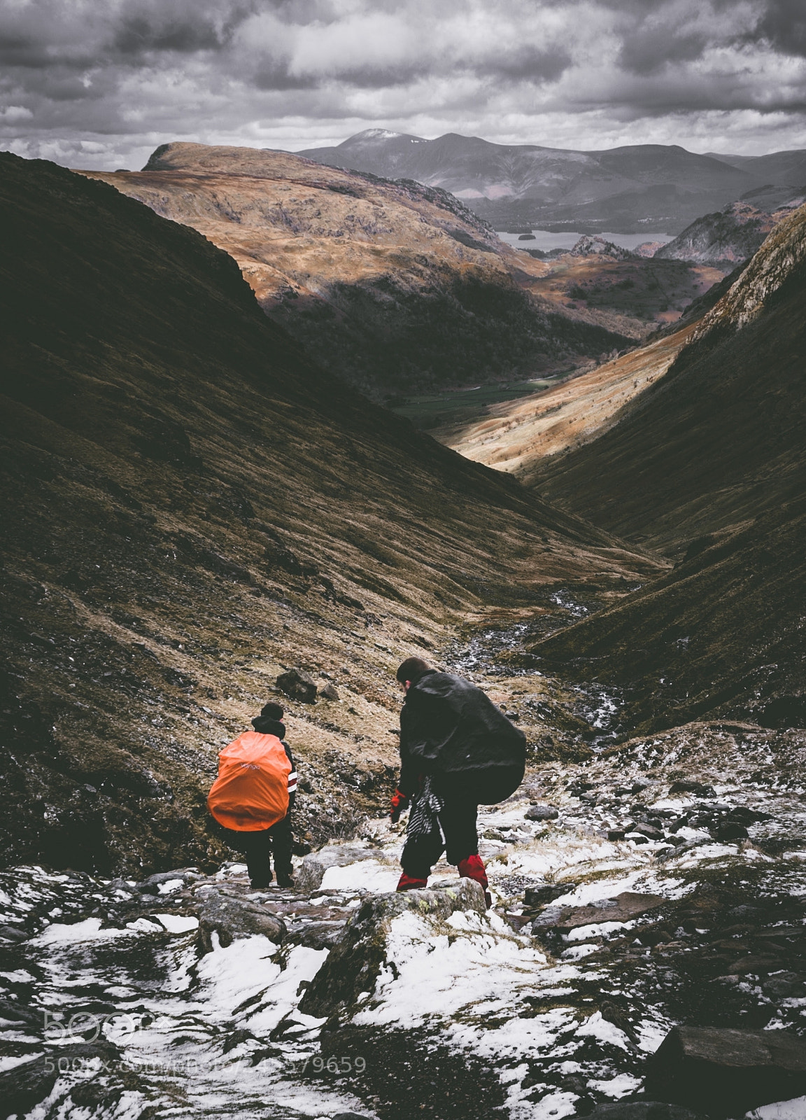 Nikon D5200 sample photo. Scafell pike descent lake photography
