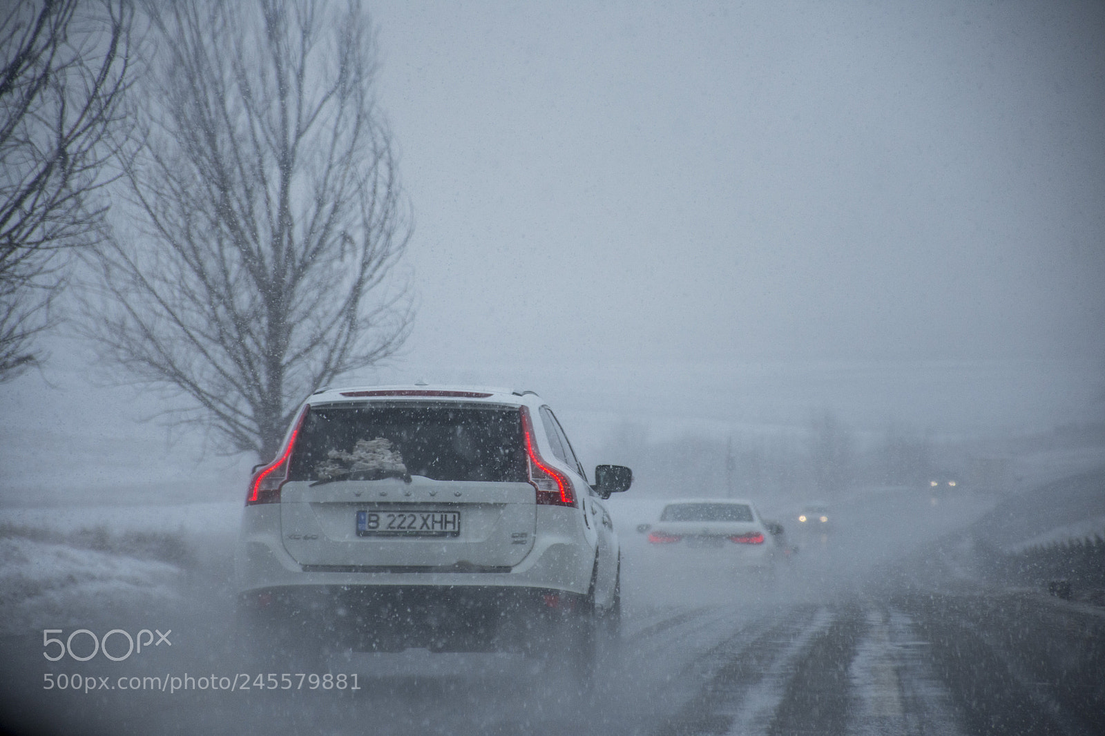 Nikon D7200 sample photo. Snowstorm drive photography