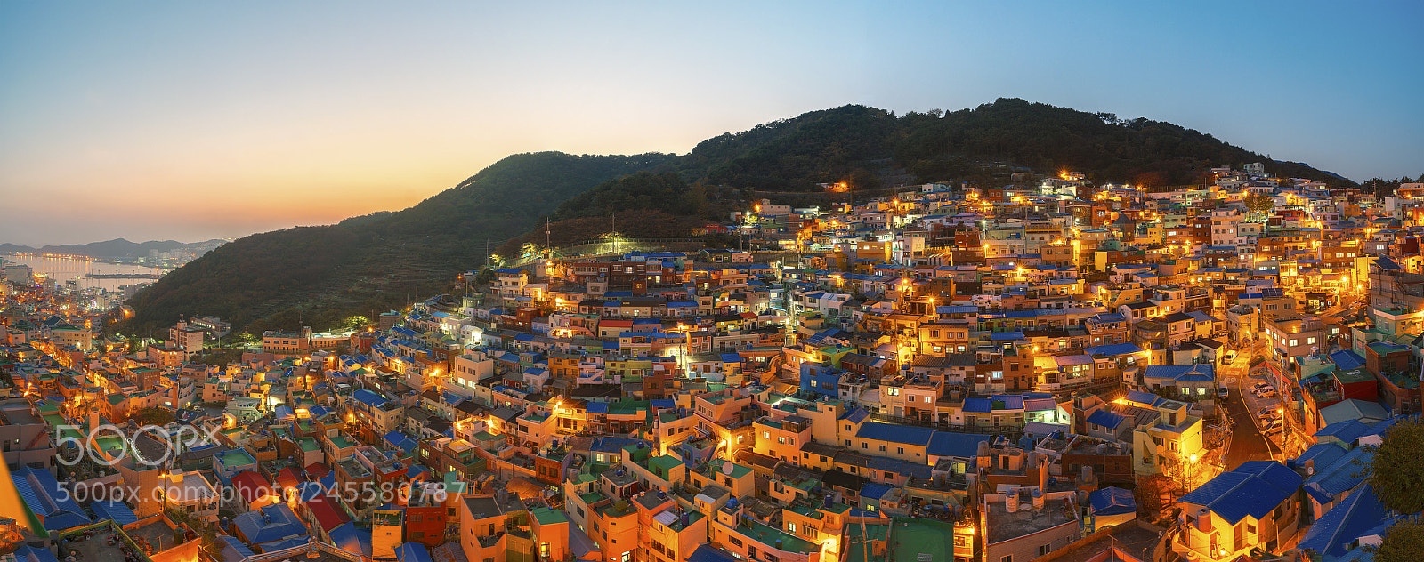 Sony a7R II sample photo. Panorama photo of gamcheon photography