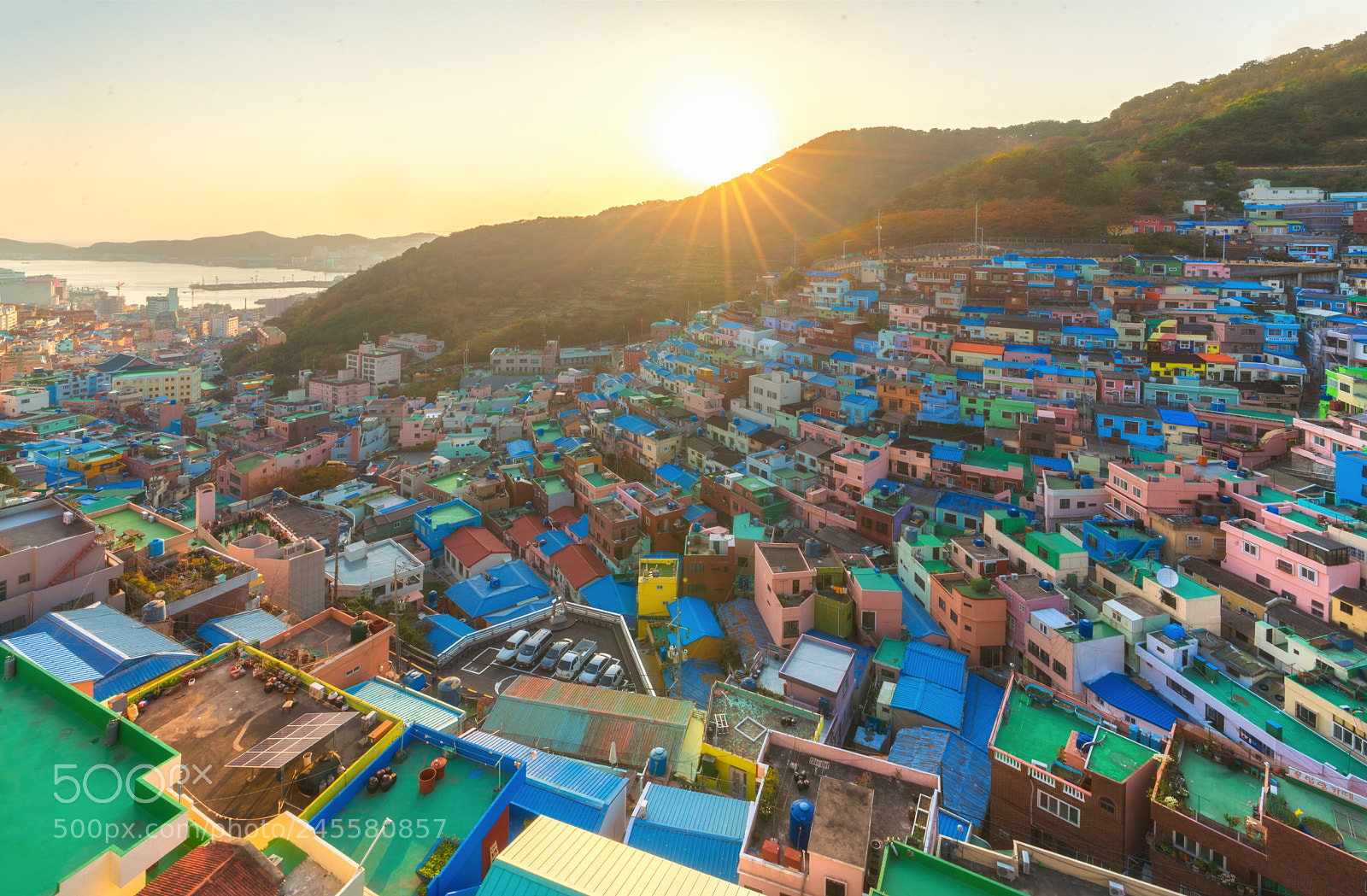 Sony a7R II sample photo. Gamcheon village in busan photography