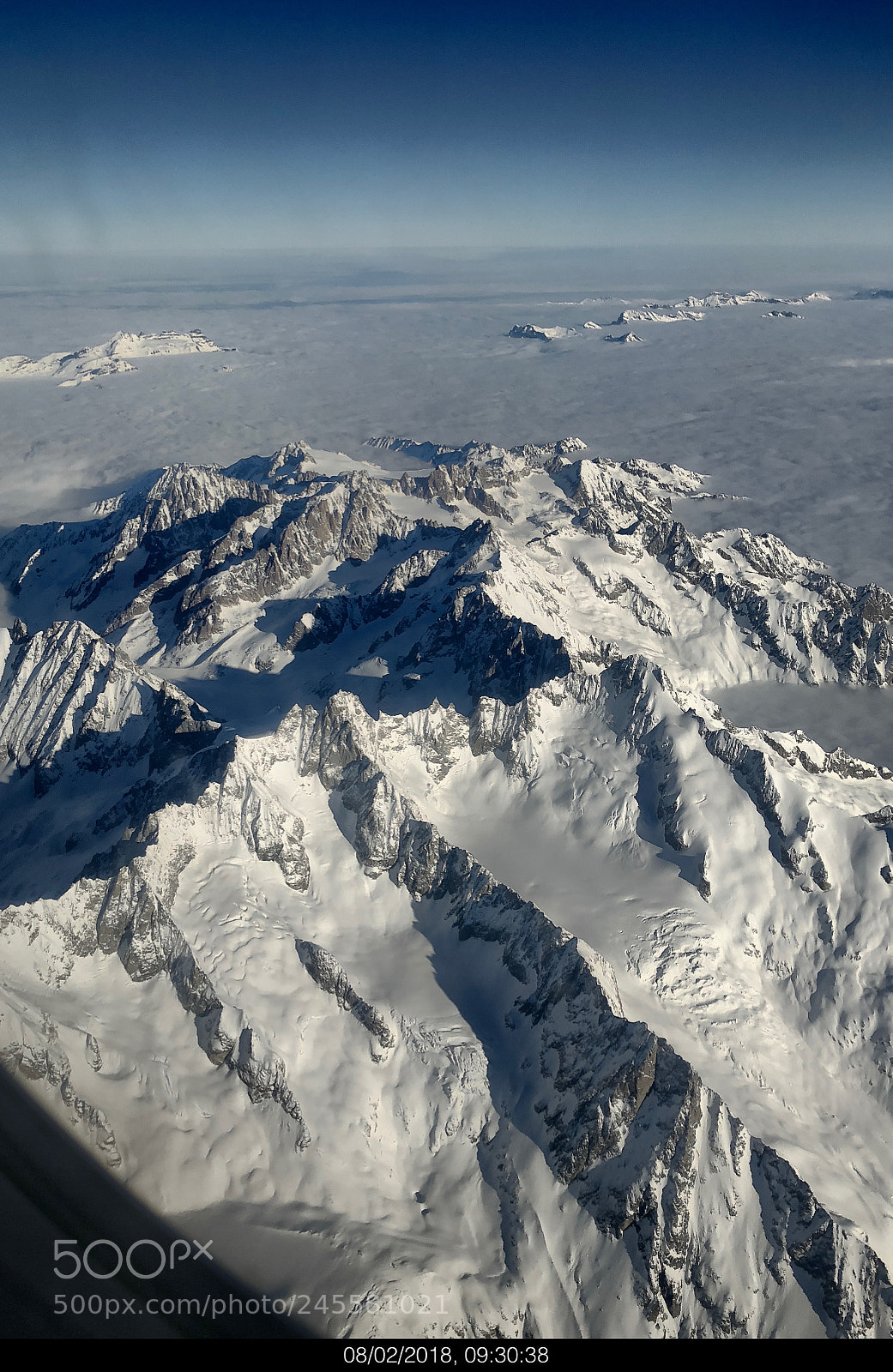 Apple iPhone X sample photo. Alps from the window photography