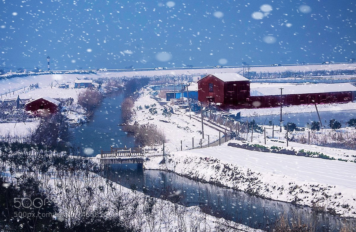 Nikon D300 sample photo. 中国无锡拈花湾雪景 photography
