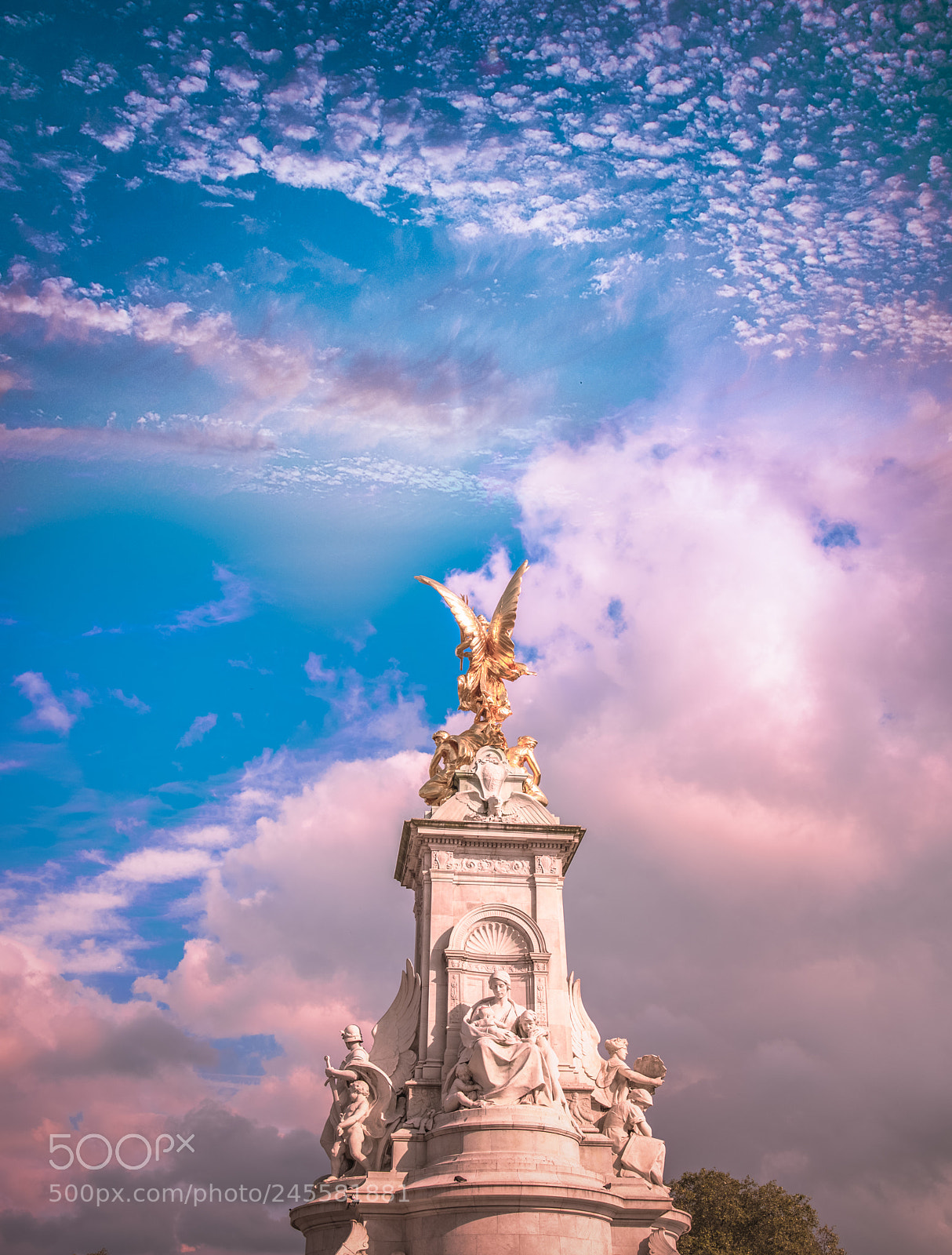 Nikon D810 sample photo. Victoria memorial london photography