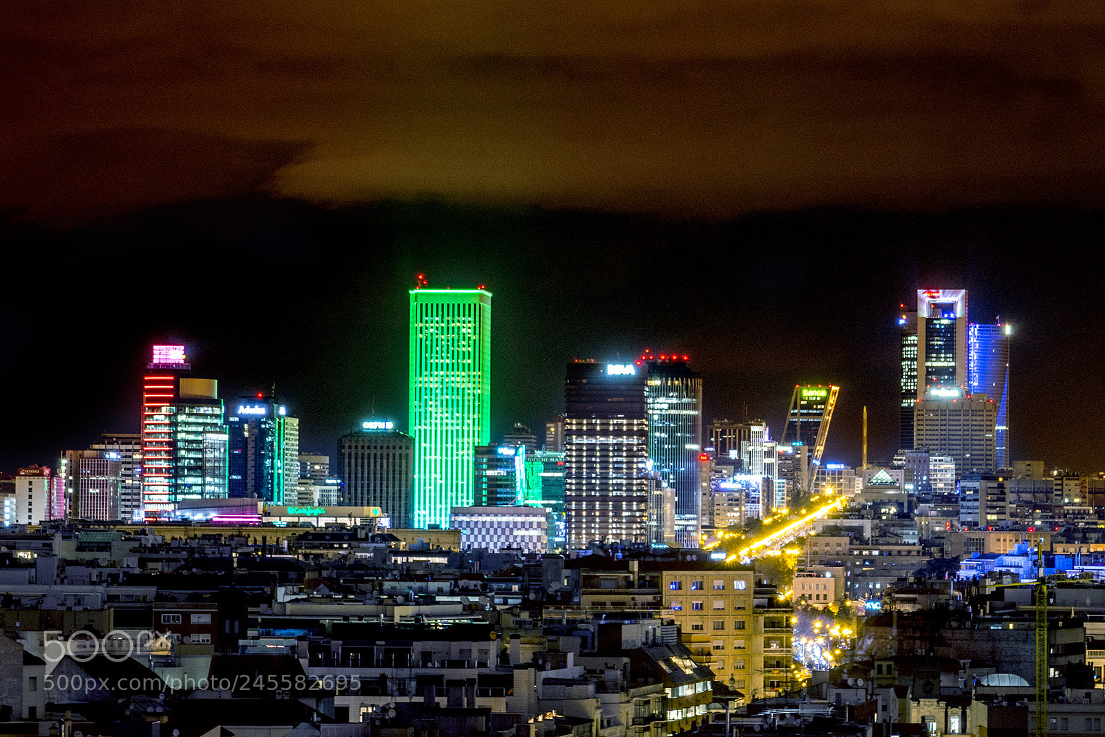 Nikon D7200 sample photo. Madrid skyline photography