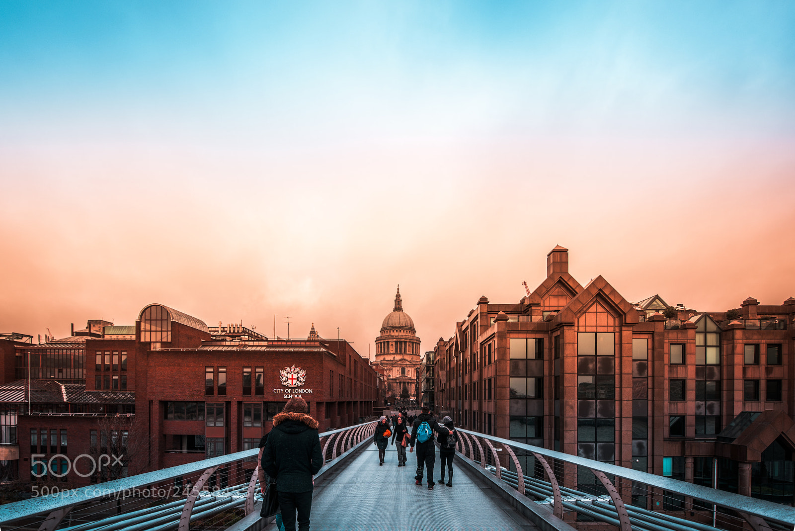 Nikon D810 sample photo. Millennium bridge, london photography