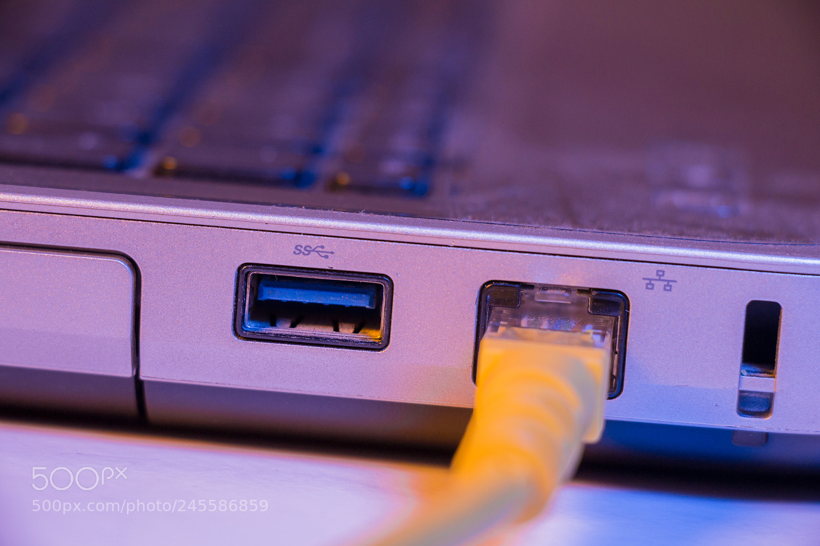 Canon EOS 650D (EOS Rebel T4i / EOS Kiss X6i) sample photo. Closeup of ethernet cable photography
