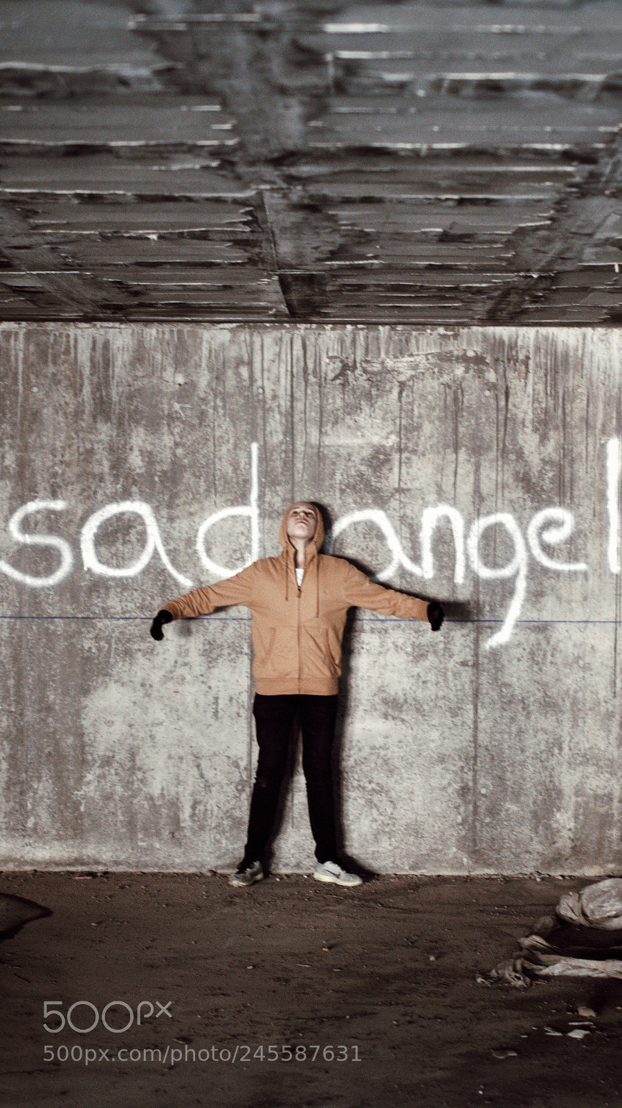 Nikon D3200 sample photo. Sad angel photography