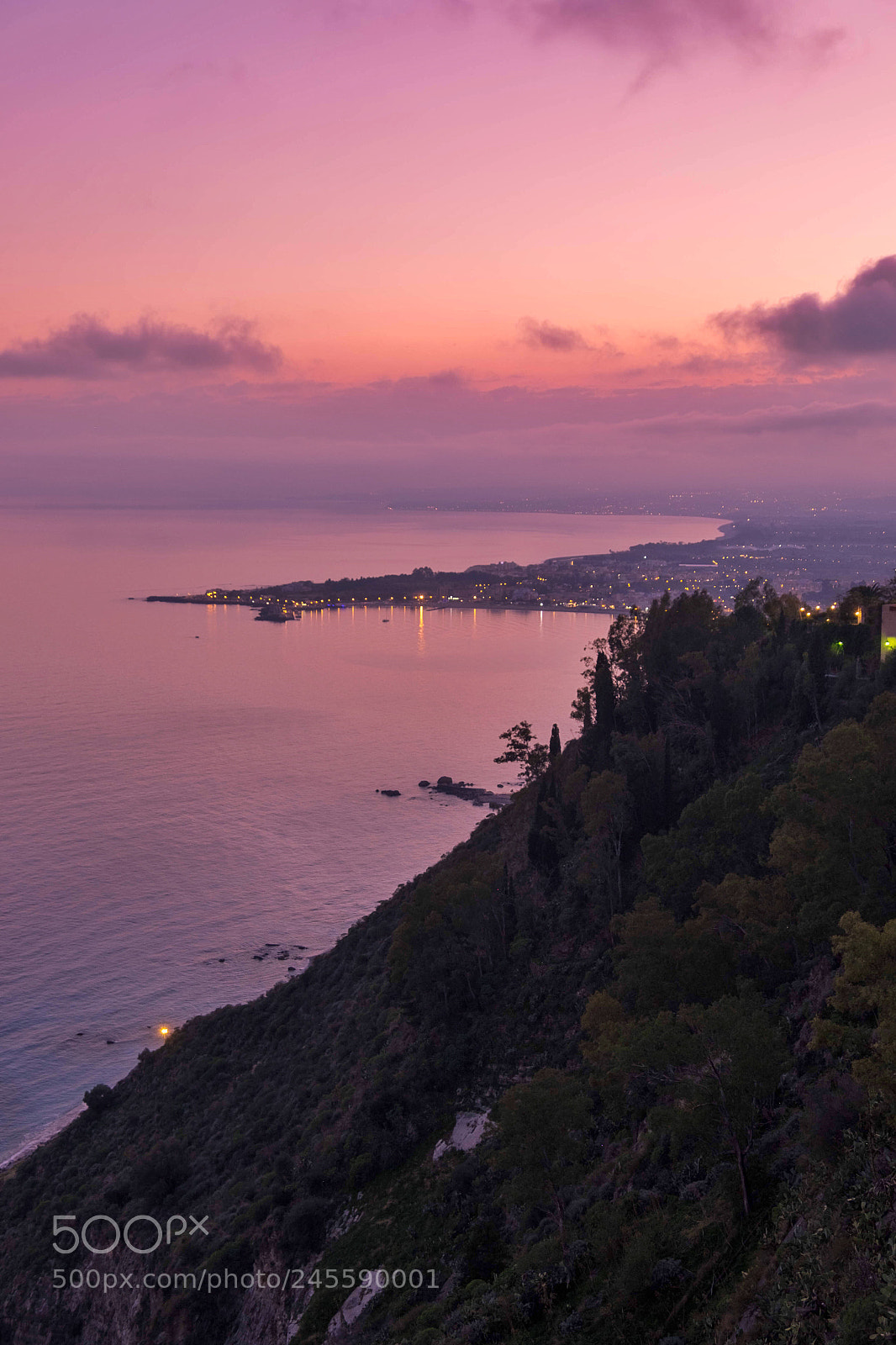 Fujifilm X-T1 sample photo. Sunset! taormina, italy! photography