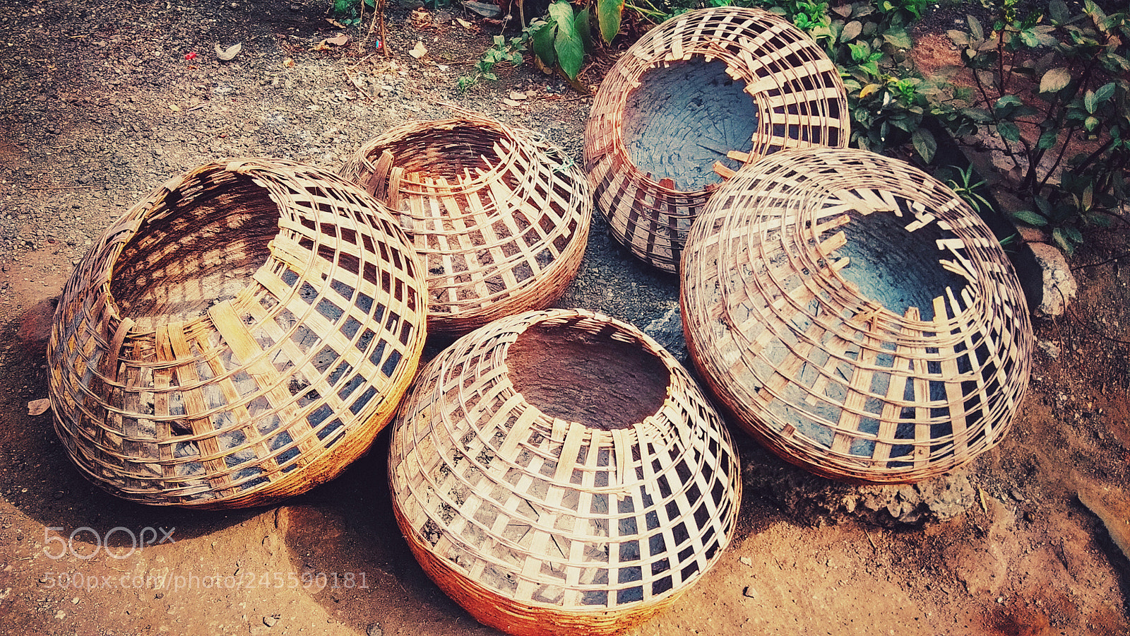 Xiaomi Redmi Note 5A sample photo. Bamboo pots photography