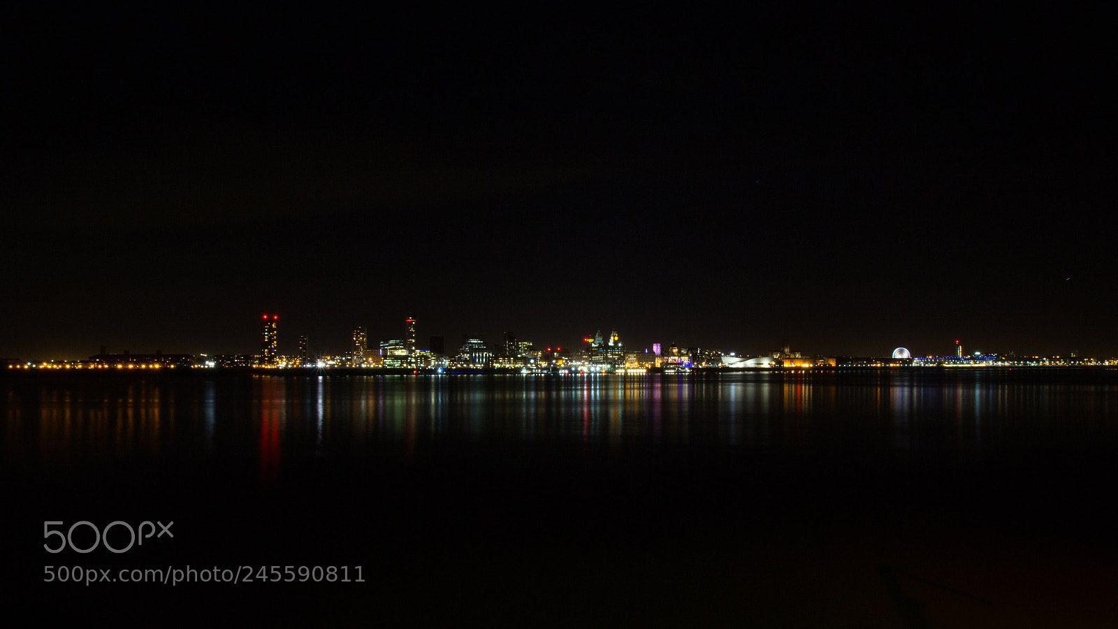 Canon EOS 100D (EOS Rebel SL1 / EOS Kiss X7) sample photo. Liverpool waterfront at night photography