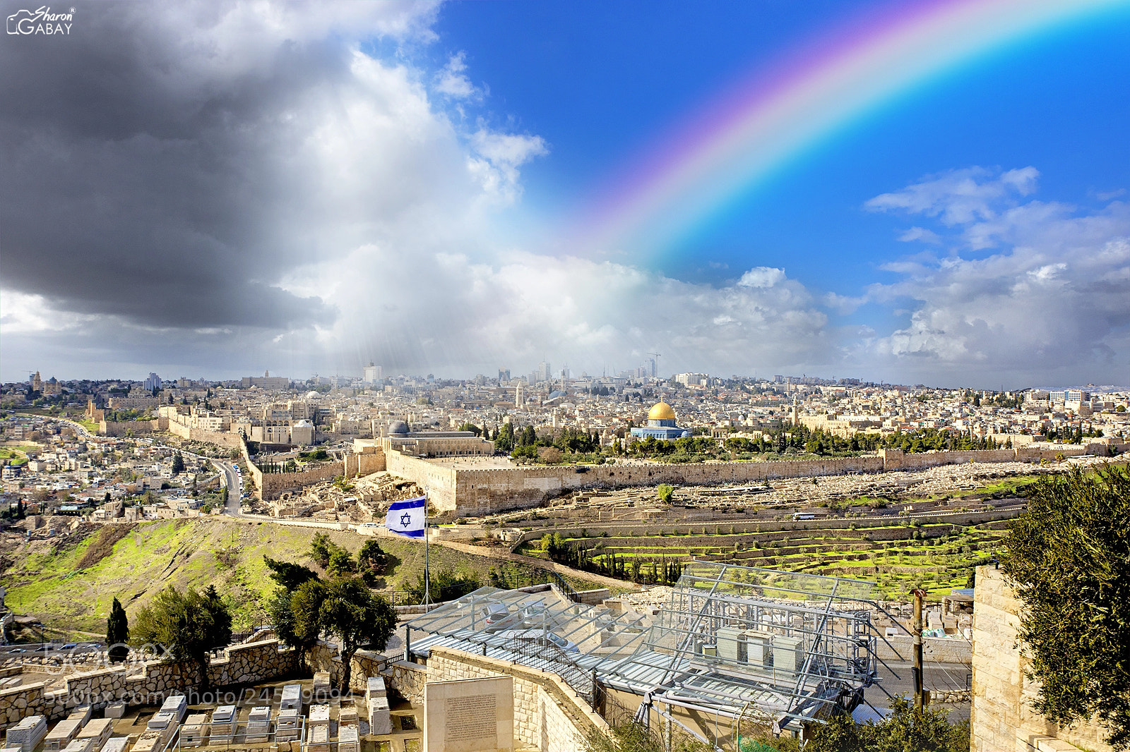 Canon EOS 7D Mark II sample photo. Rainbow over the temple photography