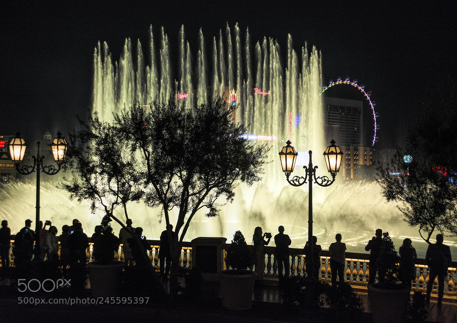 Nikon D7100 sample photo. Bellagio fountains photography