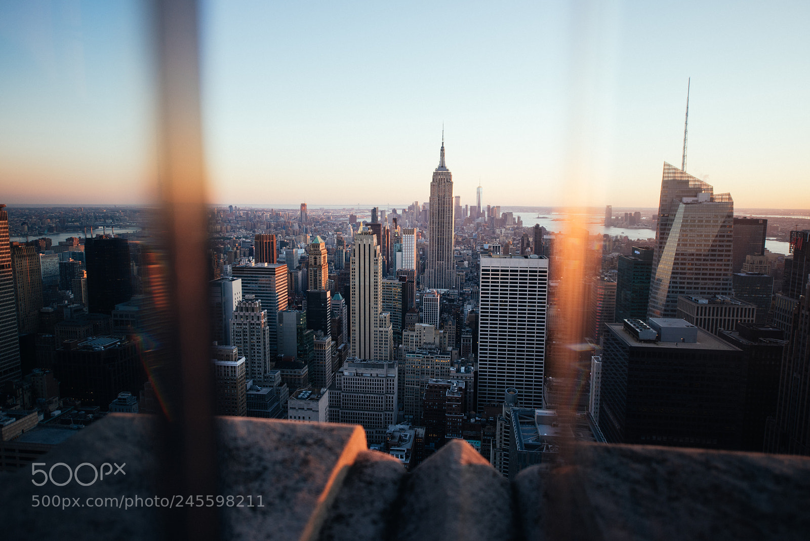 Nikon D810 sample photo. Mid-town from the rockefeller photography
