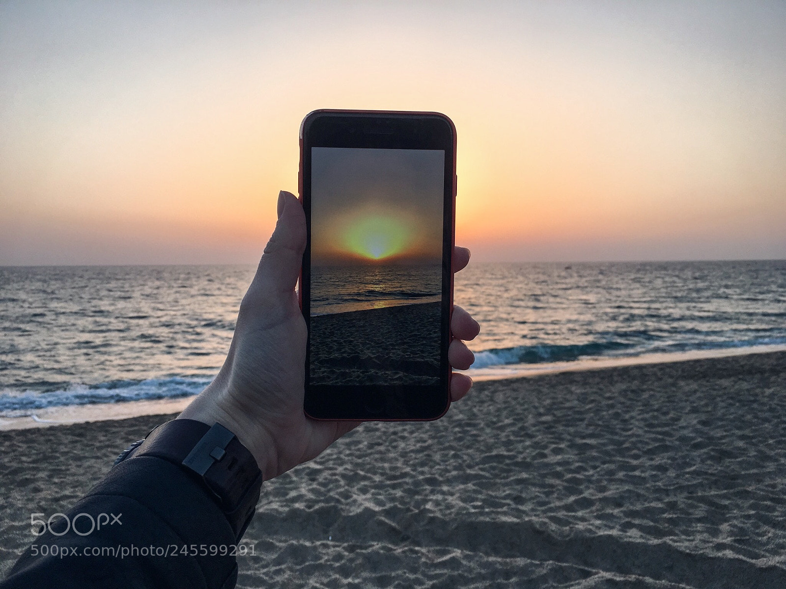 Apple iPhone 6s sample photo. Watching the sunset photography