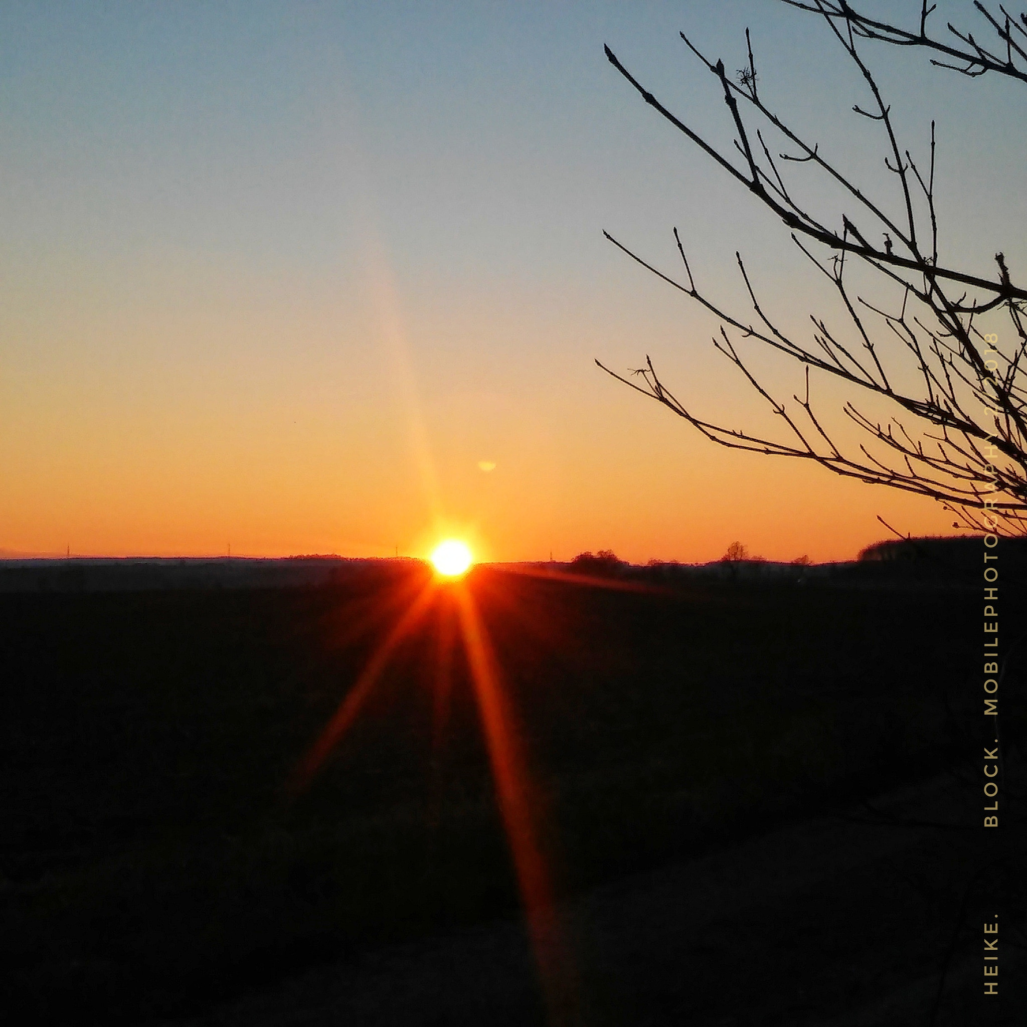 LG G STYLO sample photo. Winterly sunset photography
