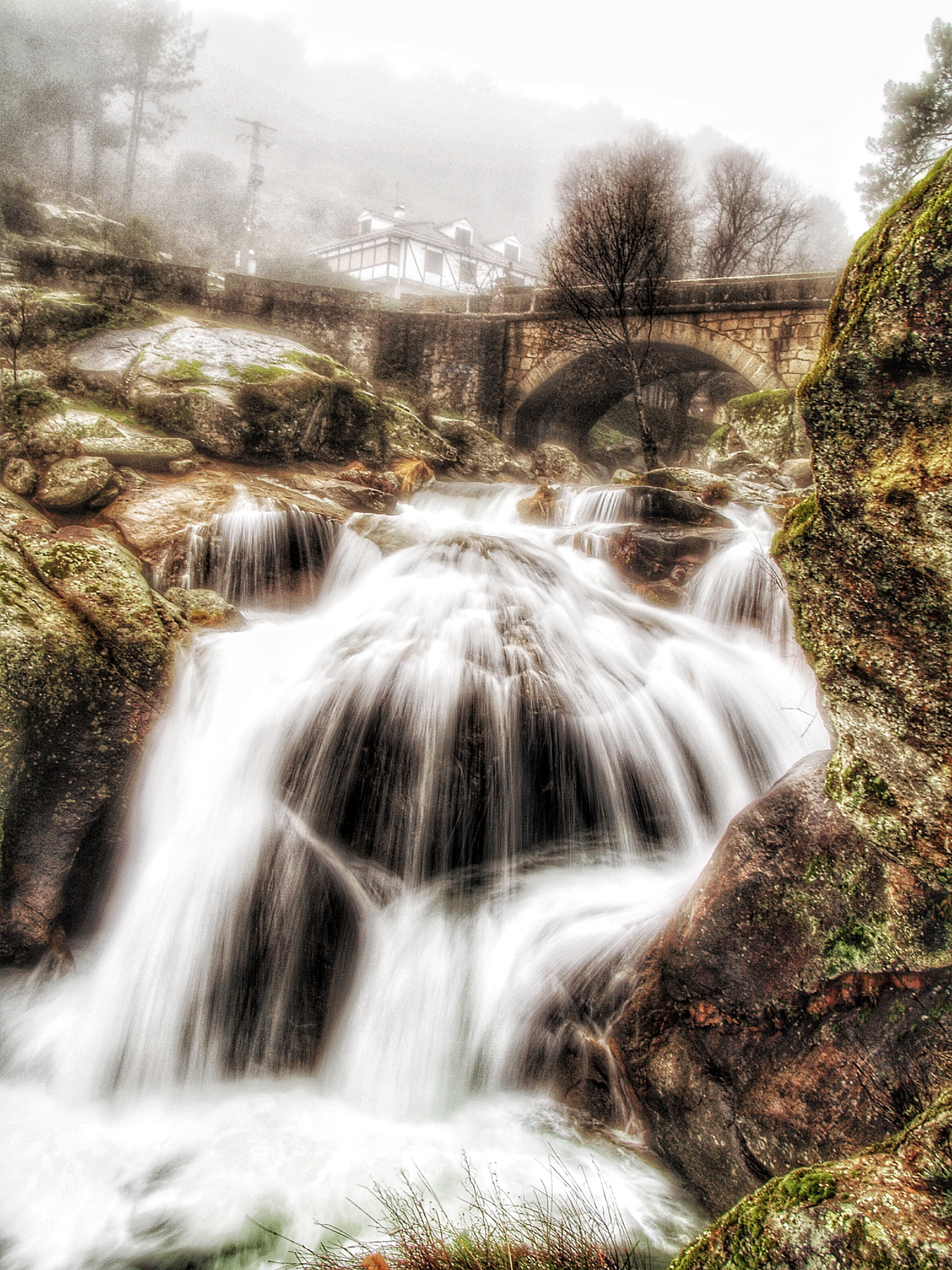 Olympus E-330 (EVOLT E-330) sample photo. Puente sobre el río arbilla photography