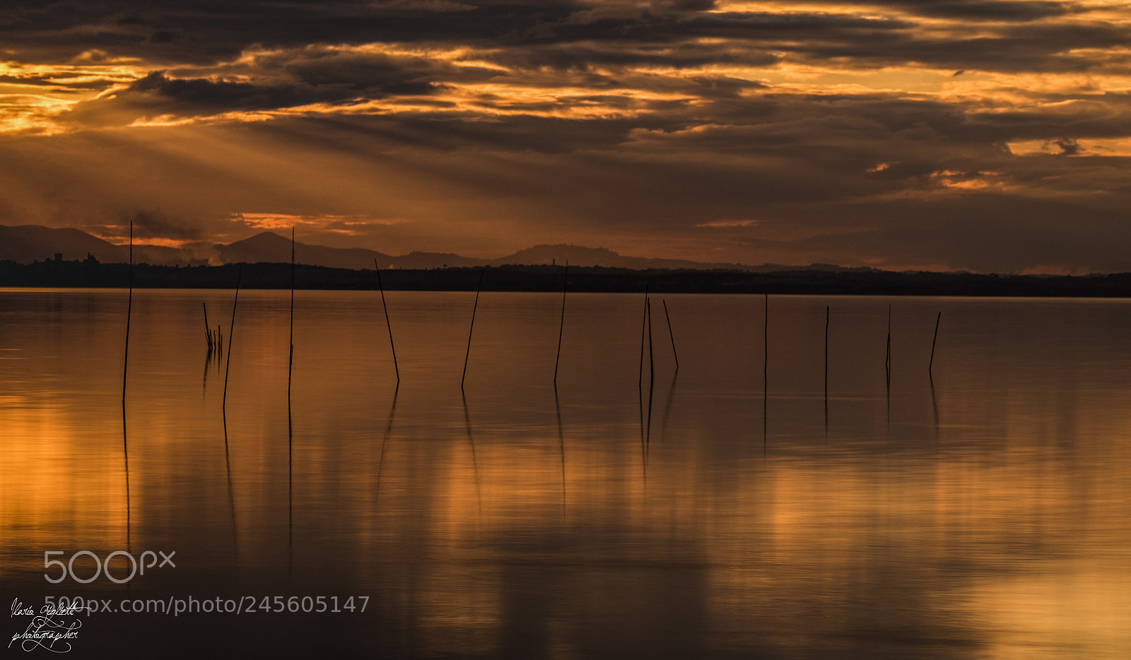 Fujifilm X-T1 sample photo. Sunset at the lake photography