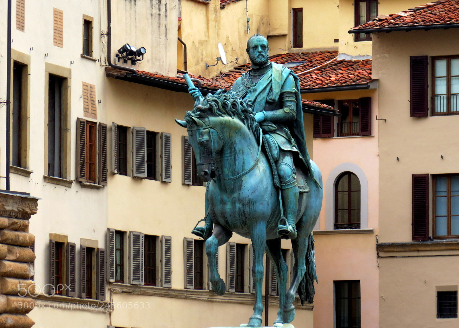 Canon PowerShot SX40 HS sample photo. Equestrian monument of cosimo photography
