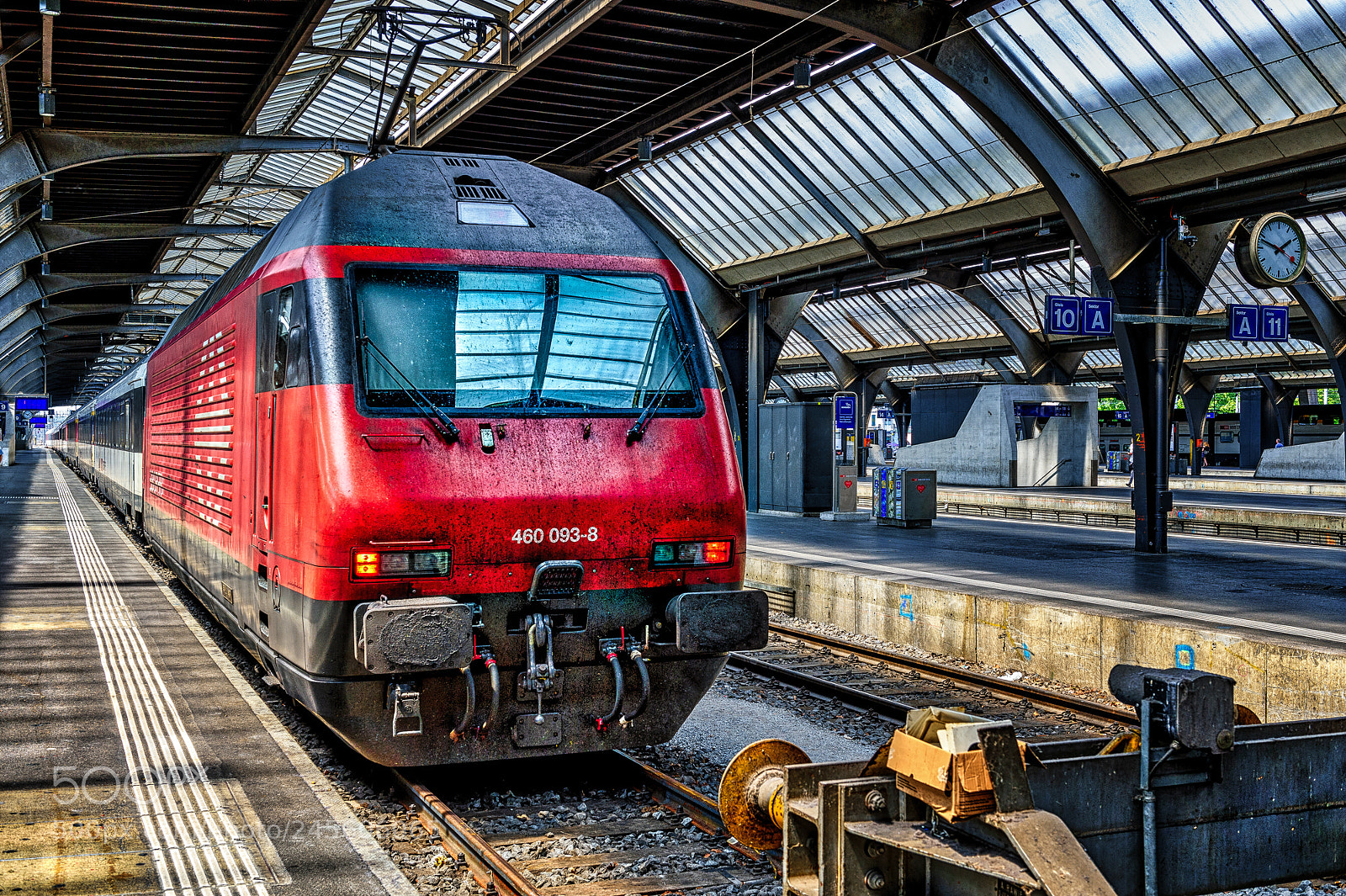 Nikon D4S sample photo. Train station z rich photography