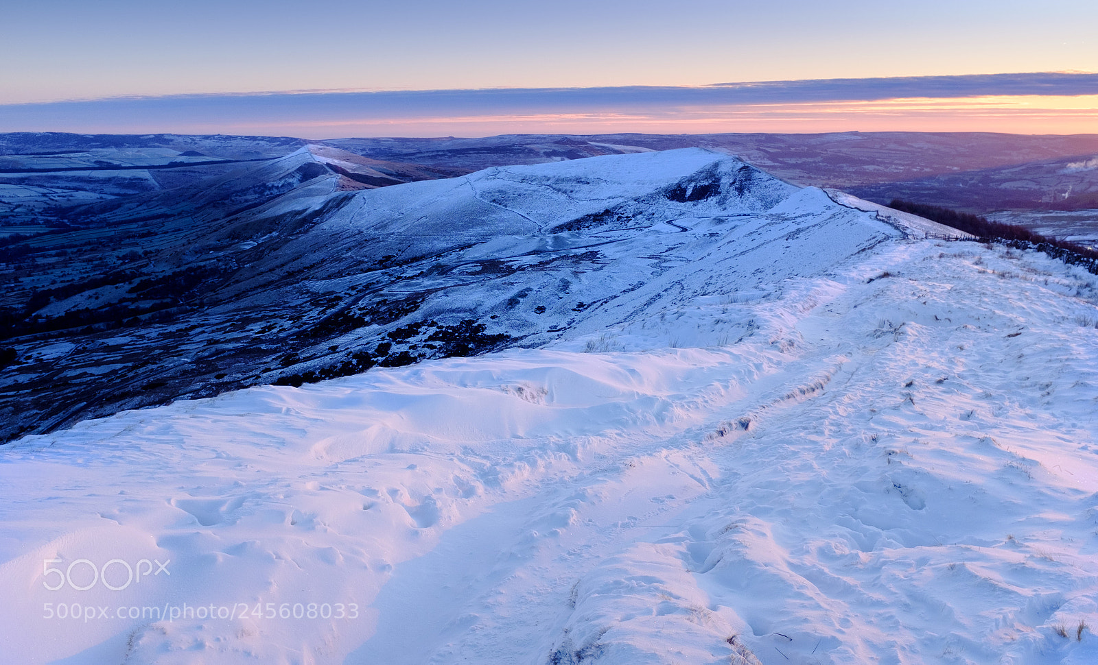 Fujifilm X100S sample photo. Sunrise over mam tor photography
