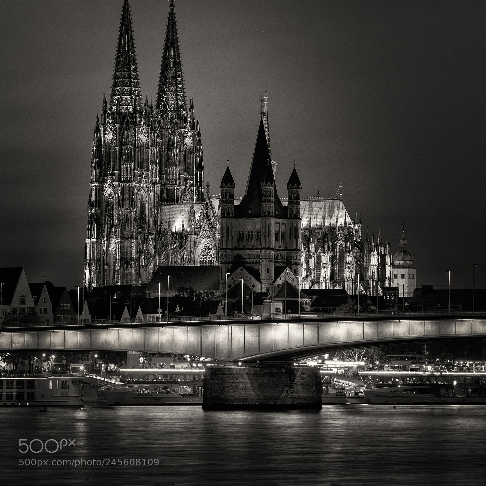 Nikon D7200 sample photo. Cologne by night photography