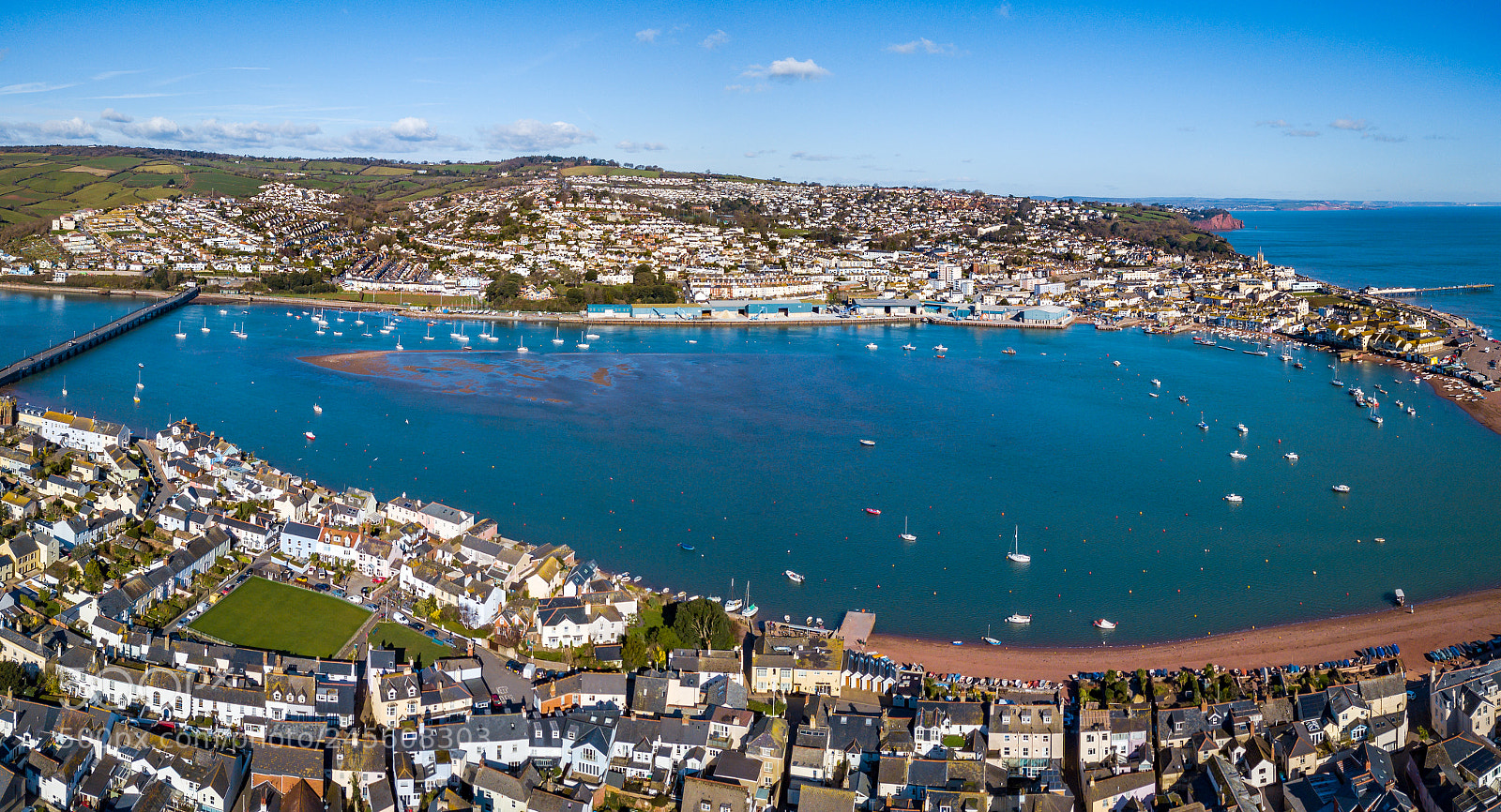 DJI FC220 sample photo. River teign photography