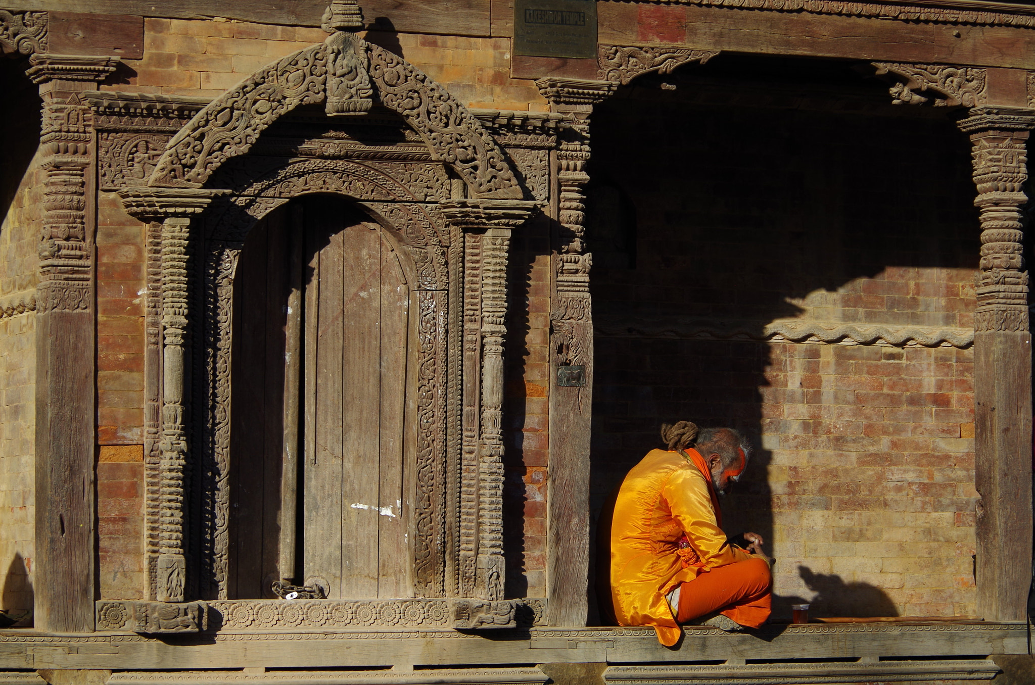 Pentax K-30 sample photo. Down time at durbar square photography