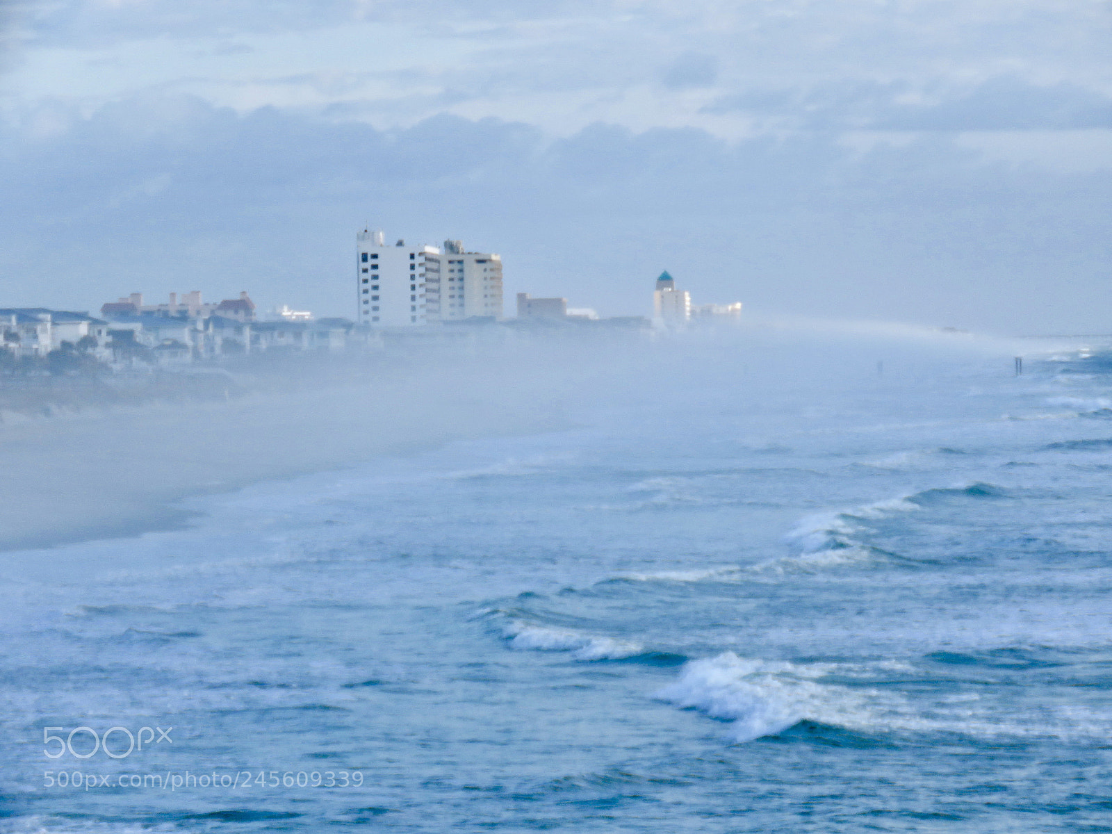 Canon PowerShot SX60 HS sample photo. Morning ocean mist photography