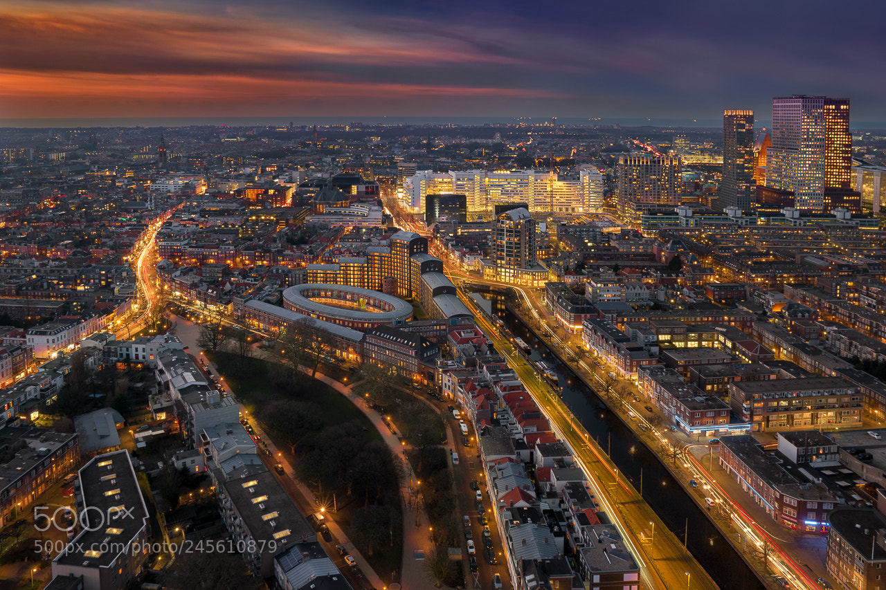 Samsung NX1 sample photo. The hague from above photography
