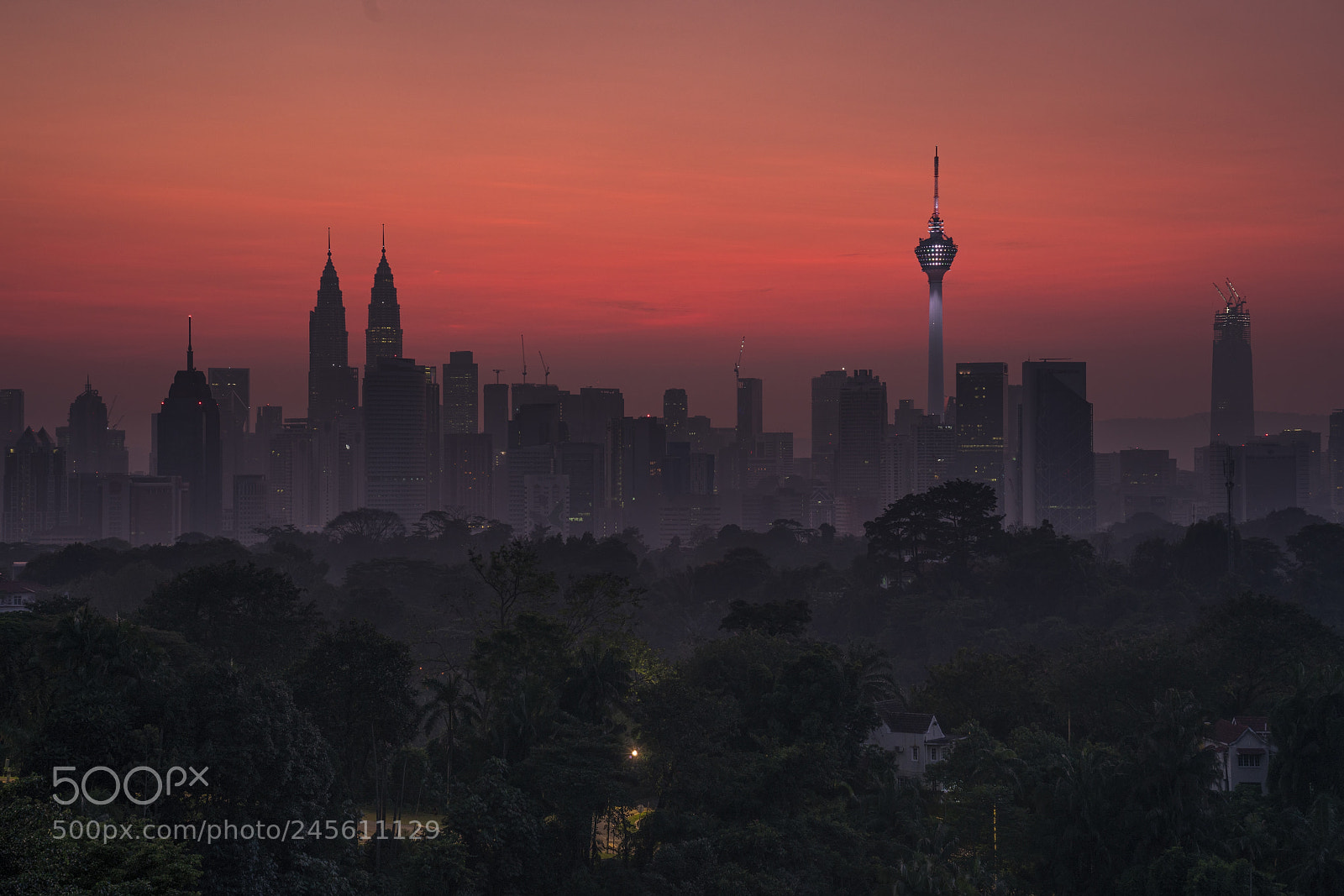 Sony a7R II sample photo. Hazy sunrise in kuala photography