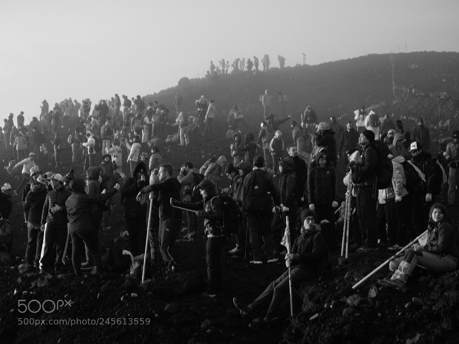 Olympus PEN E-P1 sample photo. Mt. fuji summit sunrise photography