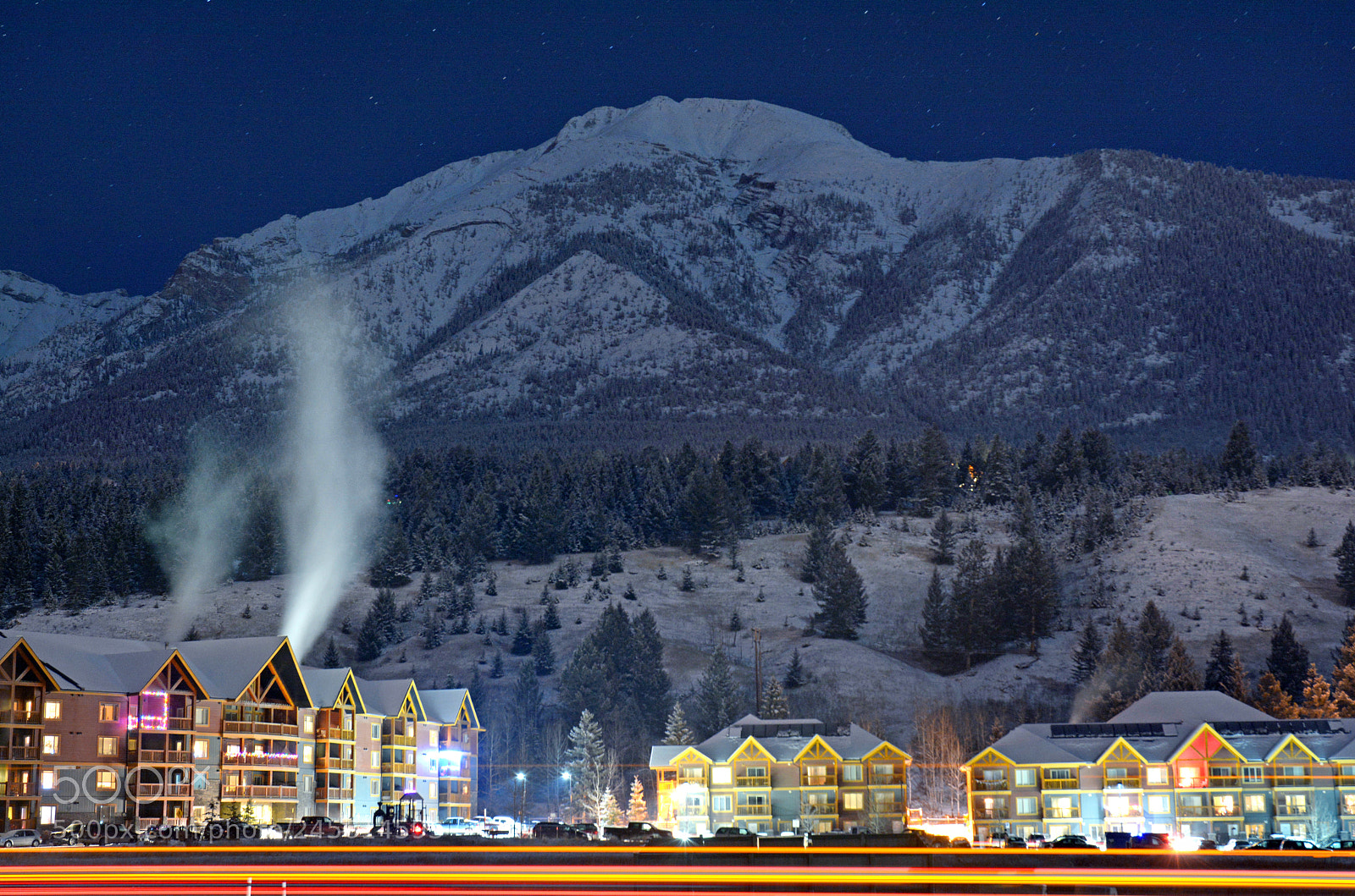 Nikon D7100 sample photo. The lights of canmore photography
