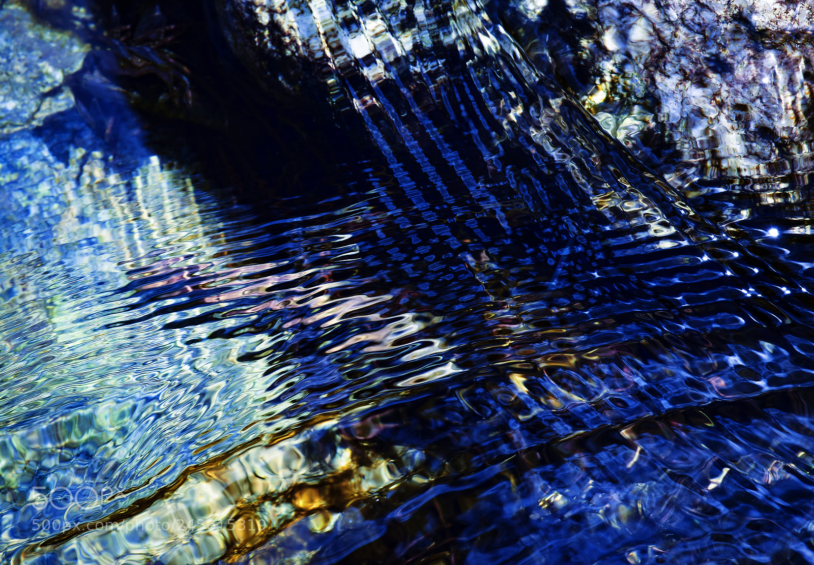 Nikon D5500 sample photo. Abstract blue water surface photography