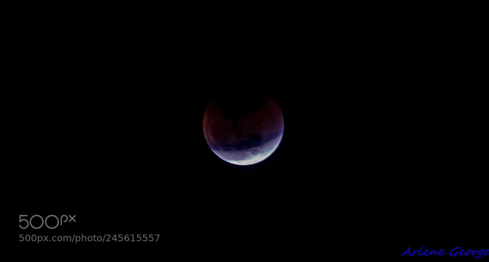 Sony a9 sample photo. Super blue blood moon photography