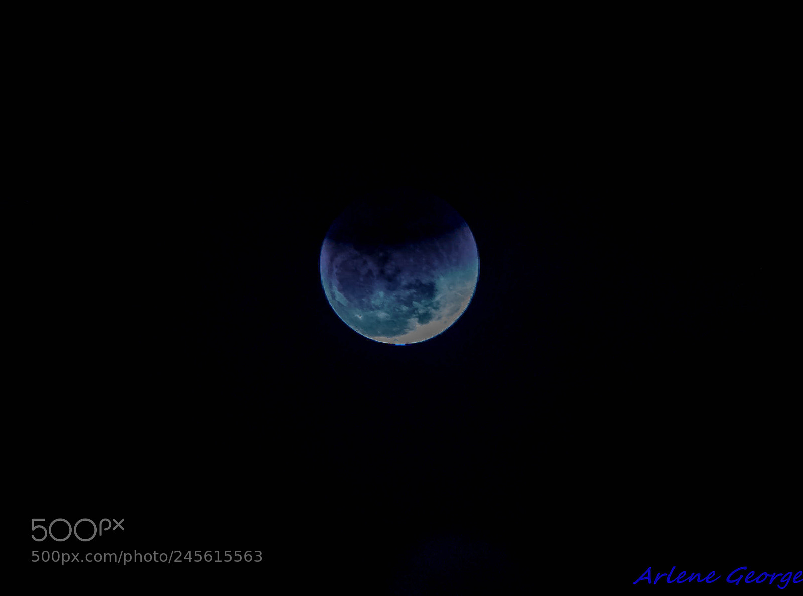 Sony a9 sample photo. Super blue blood moon photography