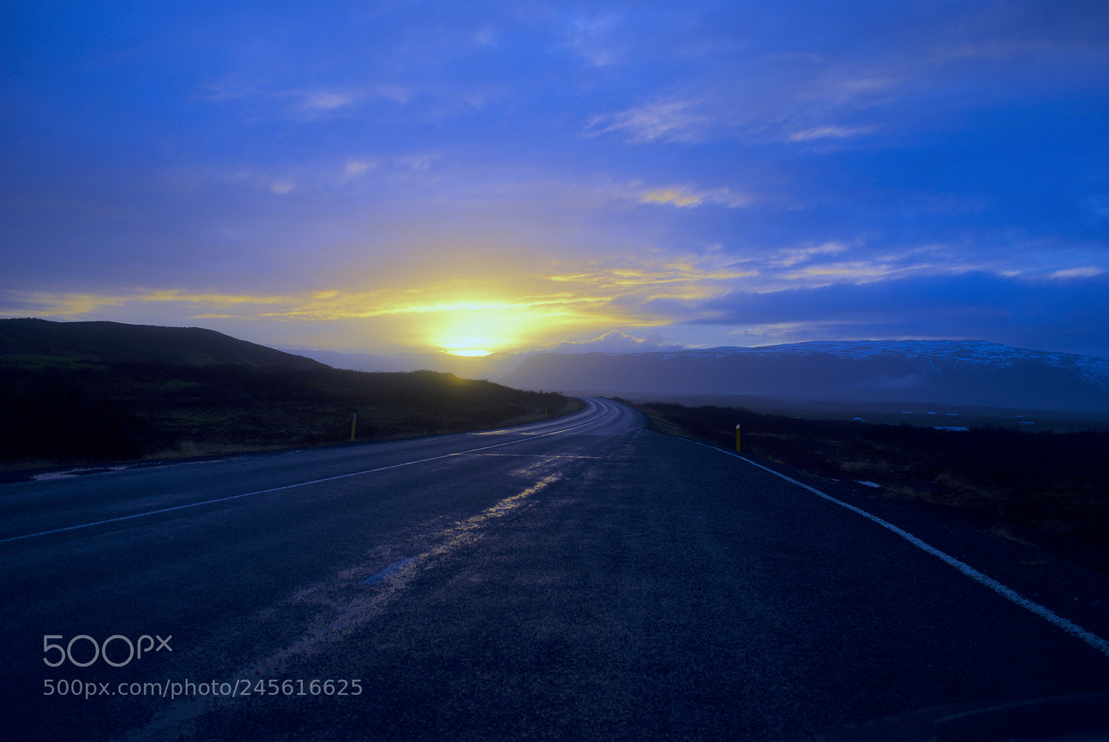Nikon D60 sample photo. Sundown on iceland photography