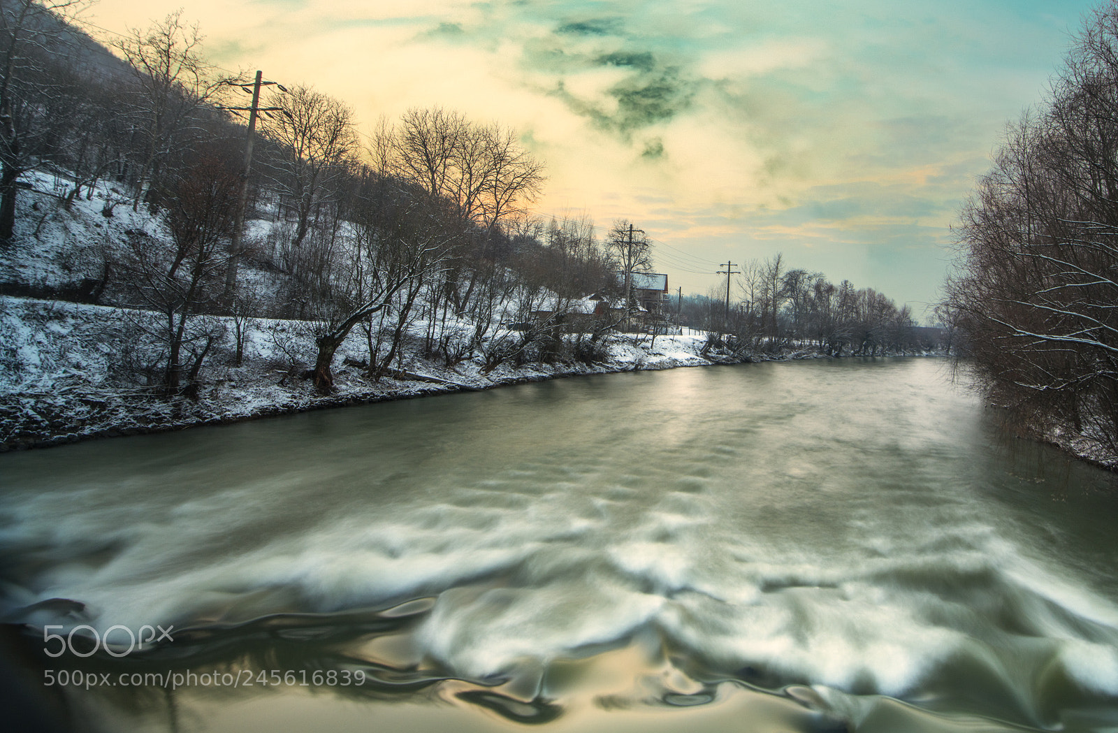 Nikon D850 sample photo. Winter evening photography