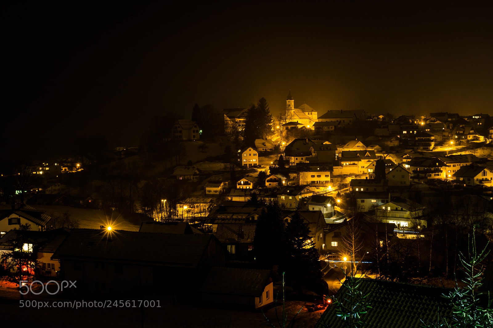 Canon EOS 750D (EOS Rebel T6i / EOS Kiss X8i) sample photo. Bodenmais bei nacht photography