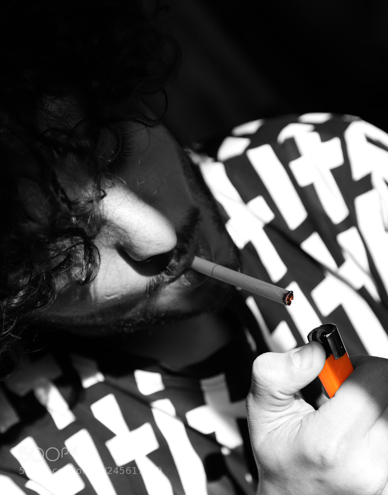 Canon EOS 6D Mark II sample photo. Smoker photography