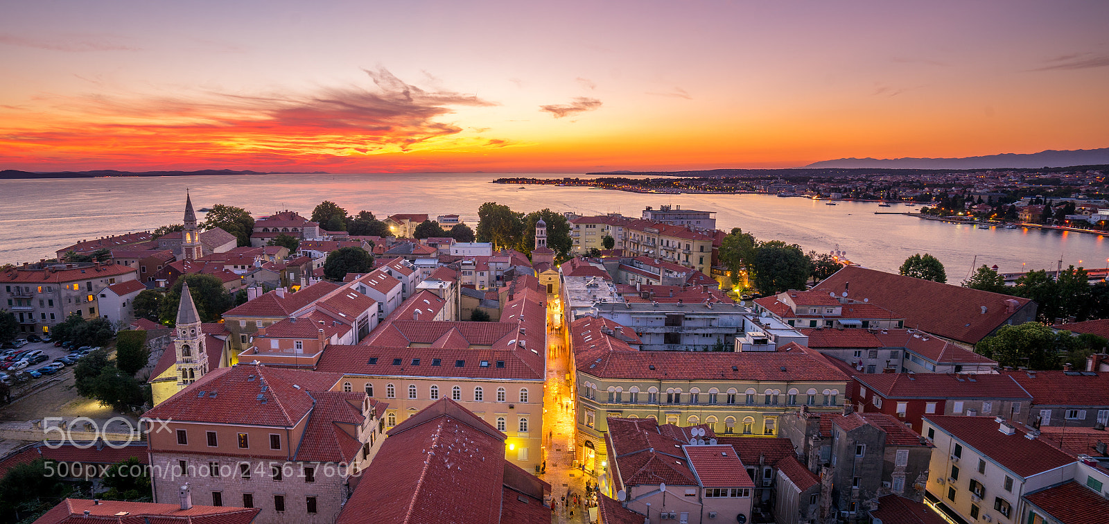 Sony a7 II sample photo. Sunset zadar photography